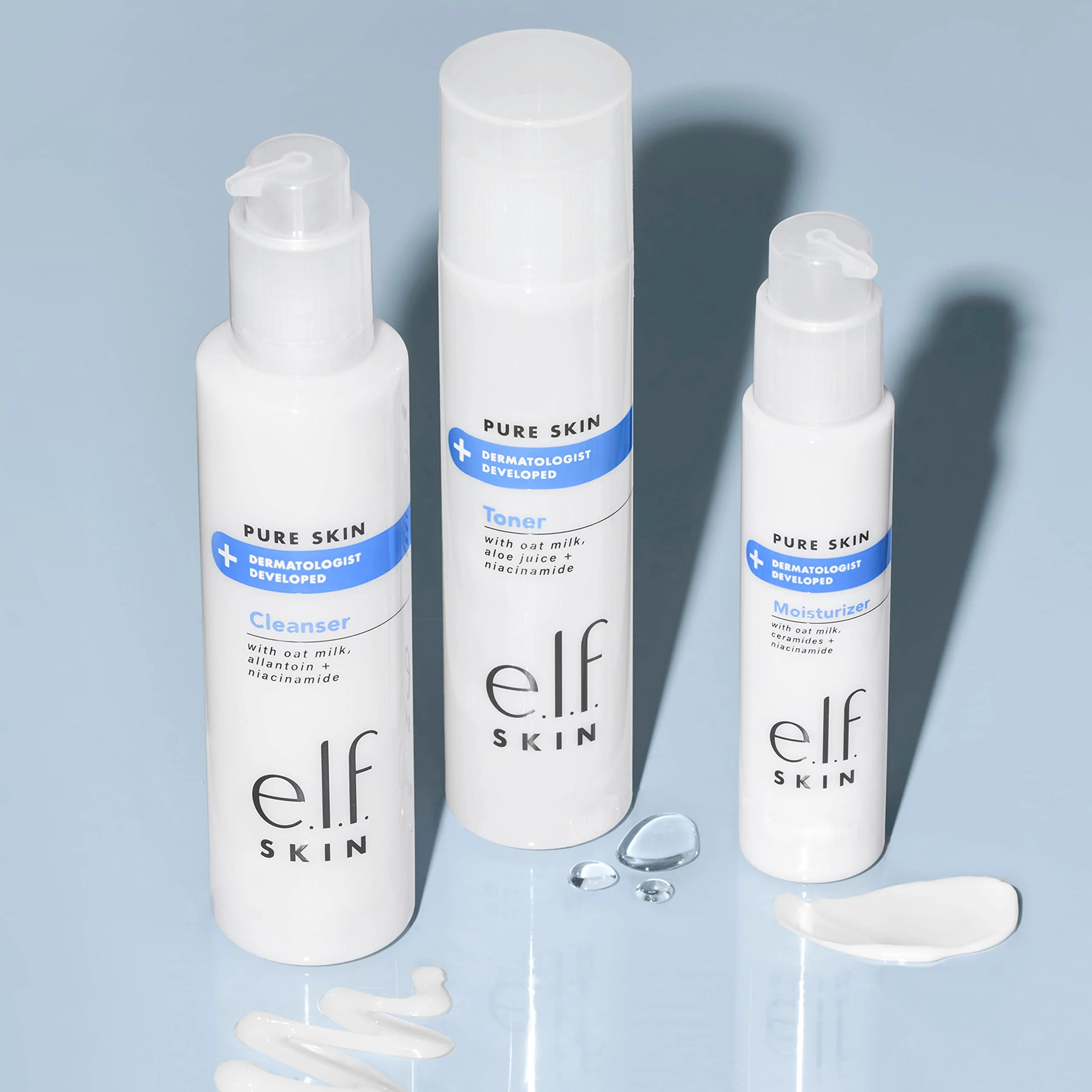 e.l.f. Skin Pure Skin Toner, Gentle, Soothing & Exfoliating Daily Toner for A Smoother-Looking Complexion, Made with Oat Milk, Aloe Juice & Niacinamide - Image 3