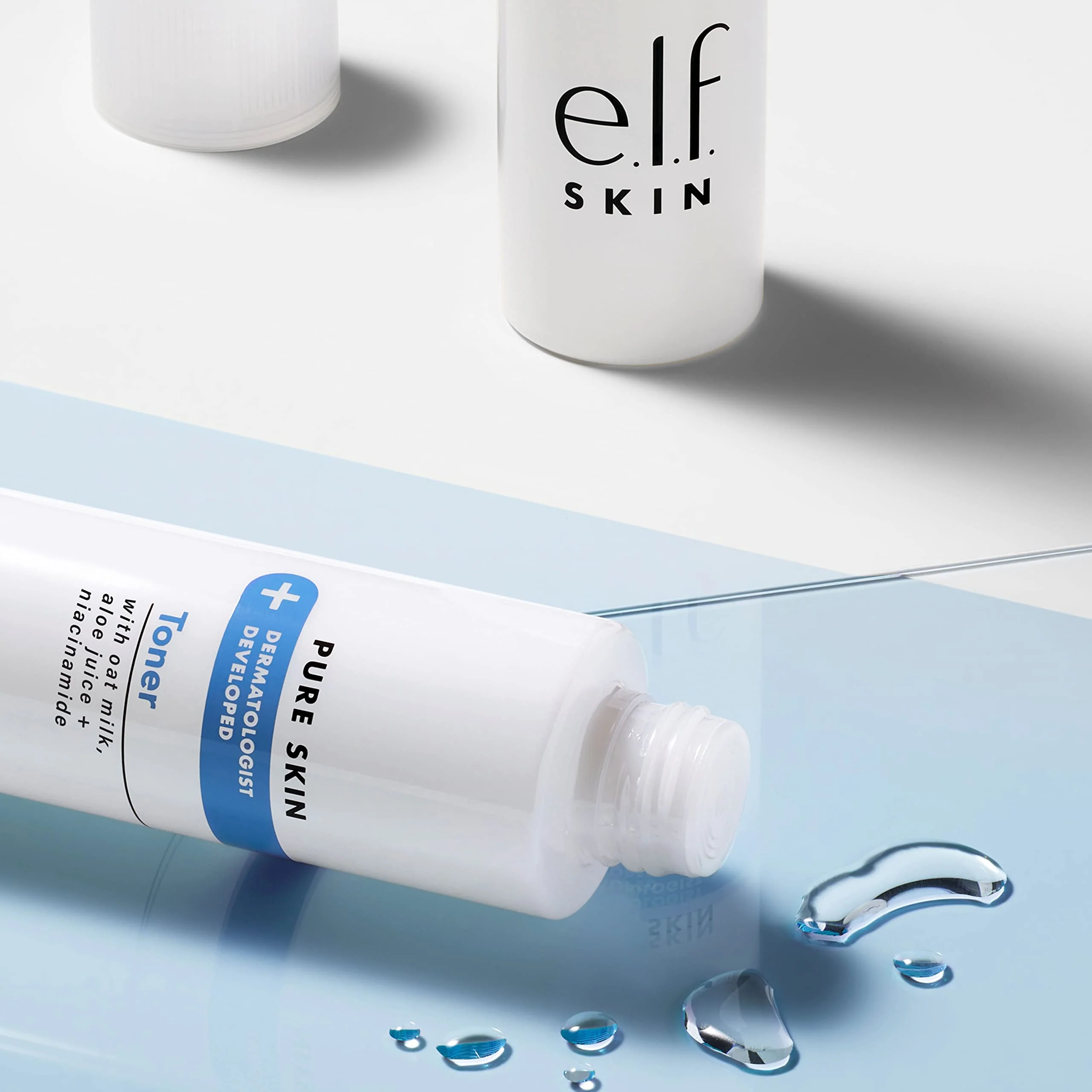 e.l.f. Skin Pure Skin Toner, Gentle, Soothing & Exfoliating Daily Toner for A Smoother-Looking Complexion, Made with Oat Milk, Aloe Juice & Niacinamide - Image 5