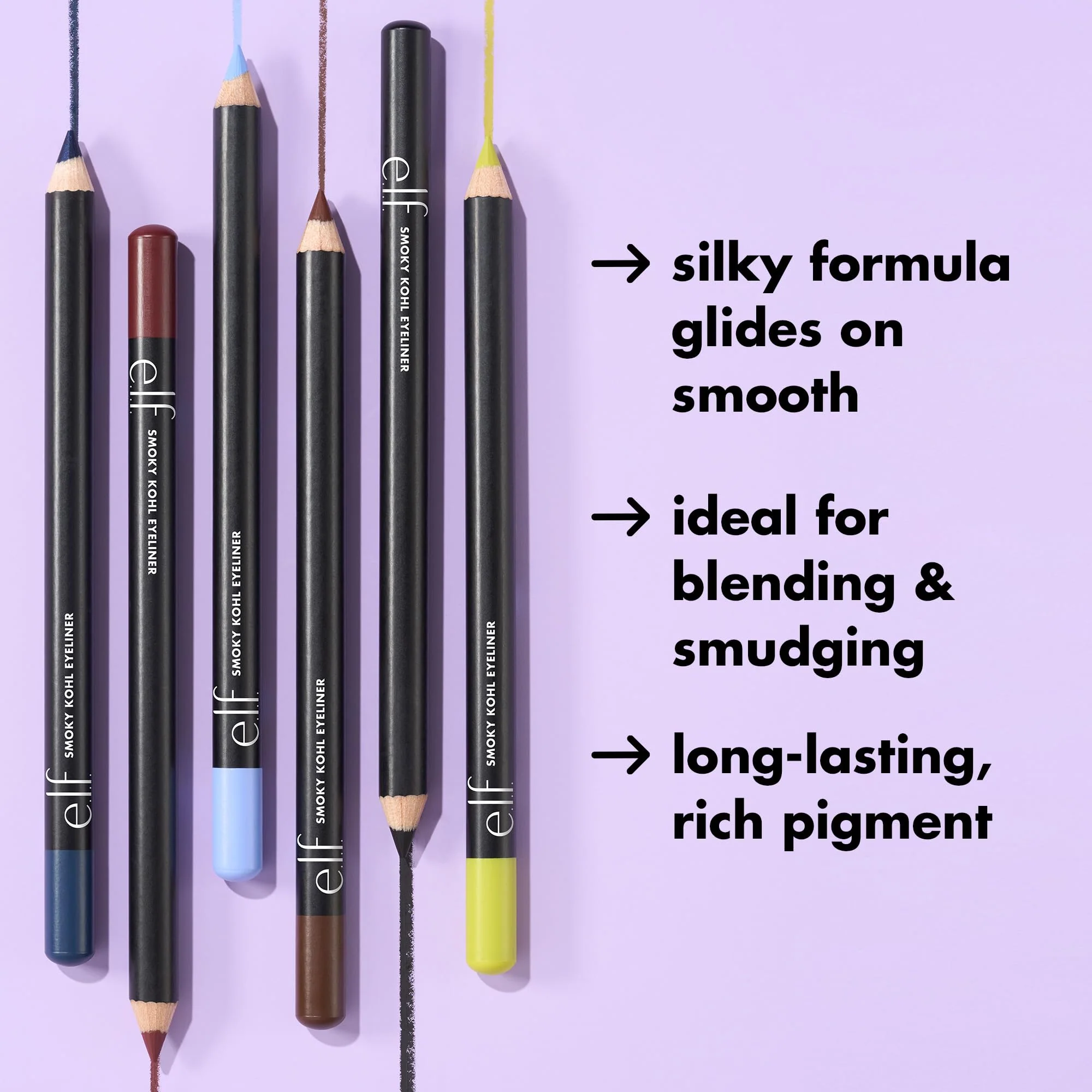 e.l.f. Smoky Kohl Eyeliner, Eye Pencil For Creating Long-Lasting, Bold, High-Pigmented Makeup Looks, Vegan & Cruelty-Free, Rose Emerald - Image 8