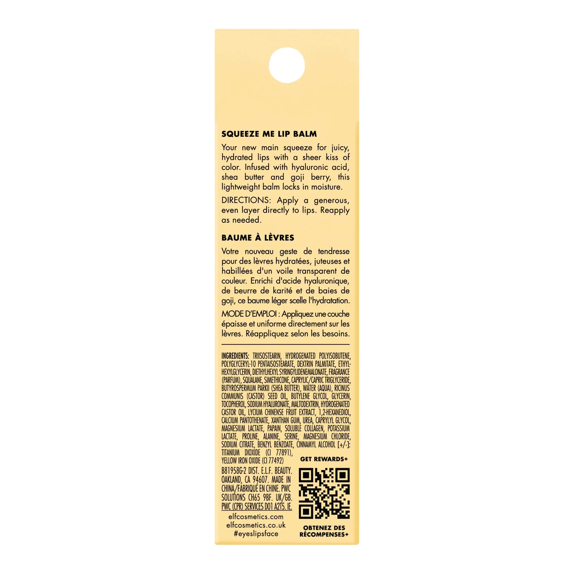 e.l.f. Squeeze Me Lip Balm, Moisturizing Lip Balm For A Sheer Tint Of Color, Infused With Hyaluronic Acid, Vegan & Cruelty-free, Vanilla Frosting - Image 2