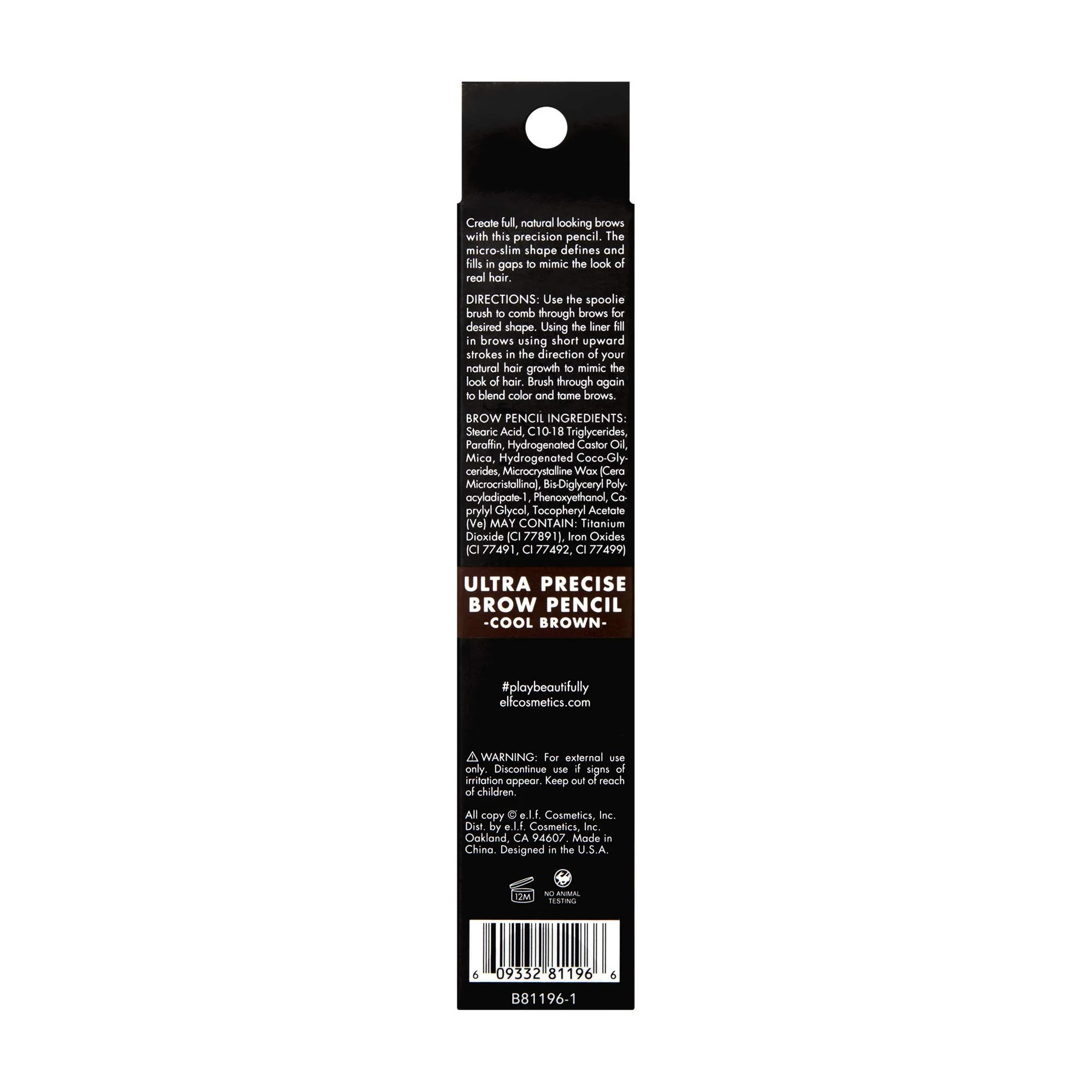 e.l.f. Ultra Precise Brow Pencil, Creamy, Micro-Slim, Precise, Defines, Creates Full, Natural-Looking Brows, Tames and Combs Brow Hair, Cool Brown, 0.002 Oz - Image 5