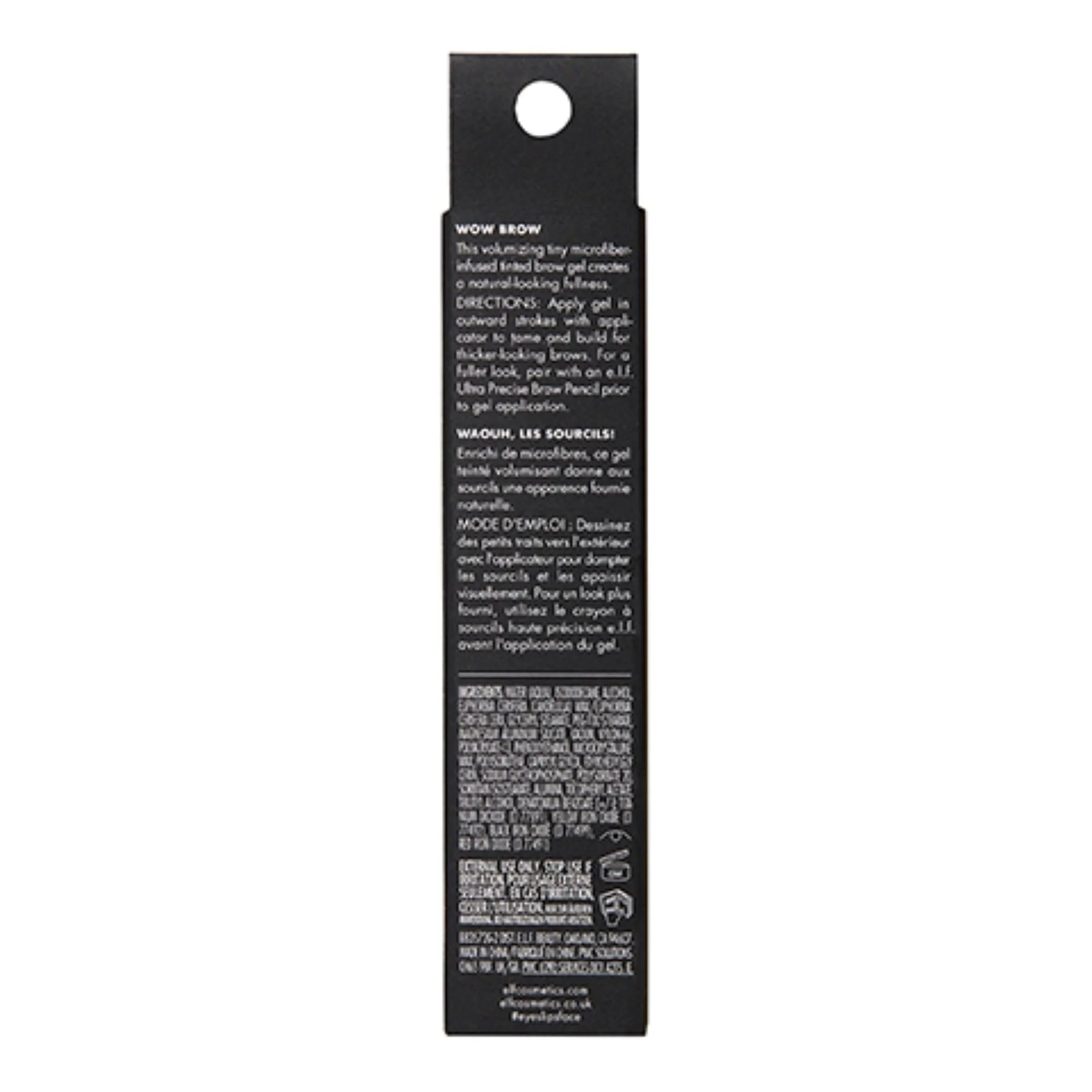 e.l.f. Wow Brow Gel, Volumizing, Buildable, Wax-Gel Hybrid, Creates Full, Voluminous-Looking Brows, Locks Brow Hairs In Place, Deep Brown - Image 2
