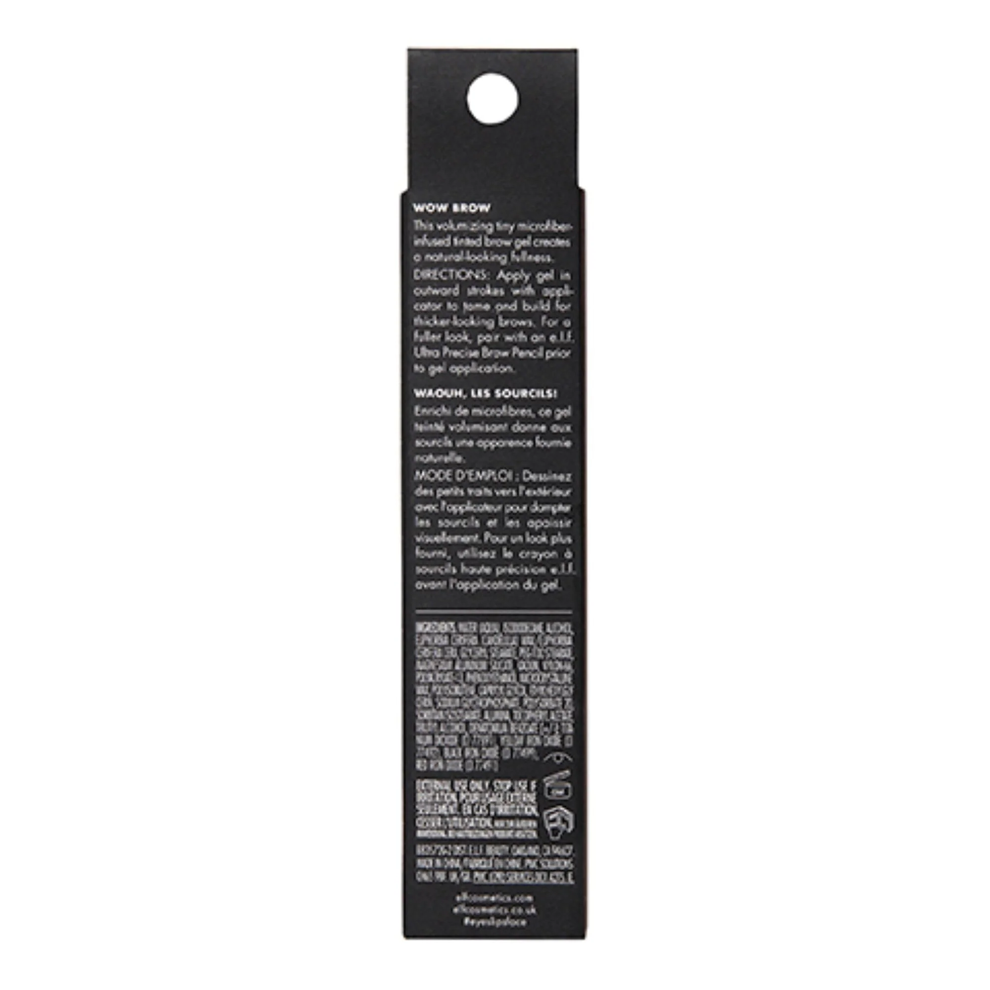 e.l.f., Wow Brow Gel, Volumizing, Buildable, Wax-Gel Hybrid, Creates Full, Voluminous-Looking Brows, Locks Brow Hairs In Place, Neutral Brown, Fiber-Infused, 0.12 Oz - Image 2
