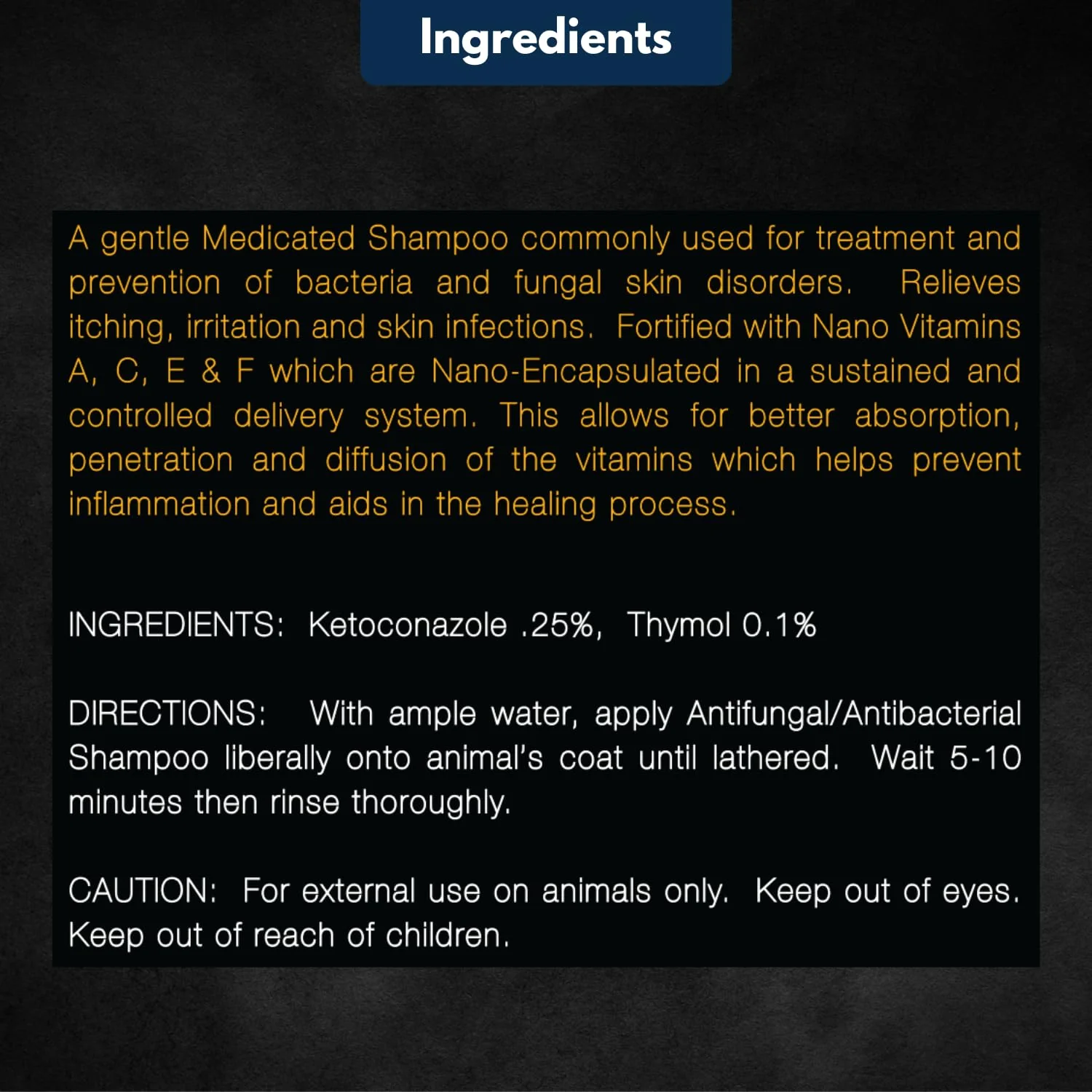 E3K9 Medicated Dog & Cat Shampoo - Antifungal & Itchy Skin Relief with Ketoc & Thymol - Hot Spot, Mange, Seborrhea Treatment - Antifungal Dog Shampoo for Yeast - Image 2