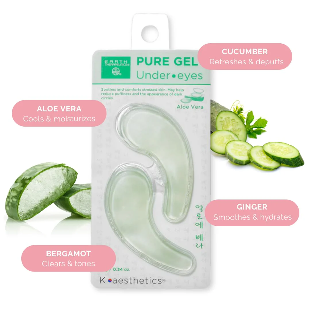 Earth Therapeutics Pure Gel Under•Eye - Aloe Vera - 1 pair - Image 2
