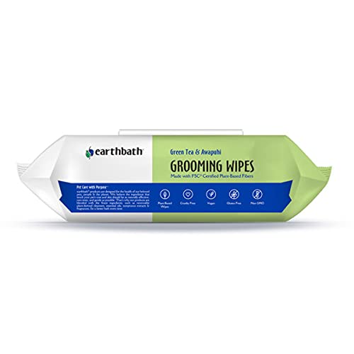 earthbath, Green Tea & Awapuhi Grooming Pet Wipes, 100 Count - Image 3