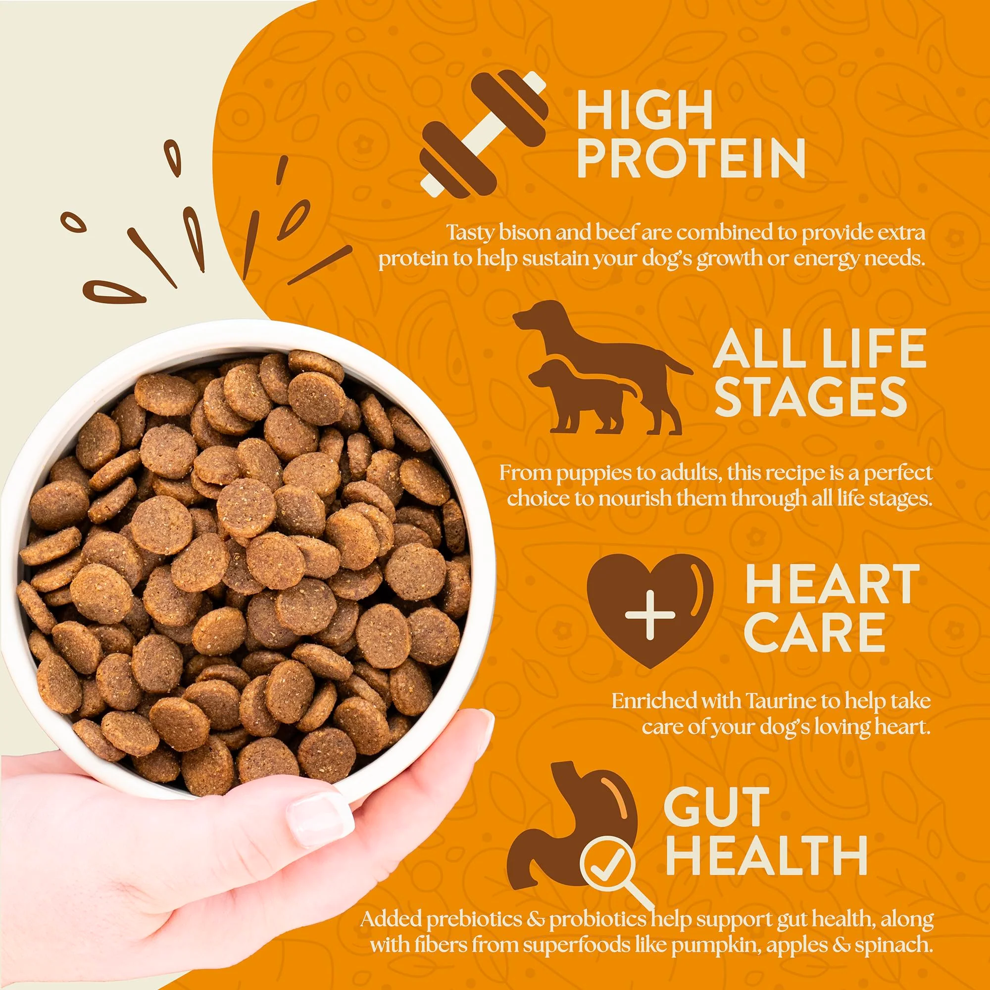 Earthborn Holistic Great Plains Feast Bison Meal & Vegetables Grain-Free Dry Dog Food 4 lb - Image 5