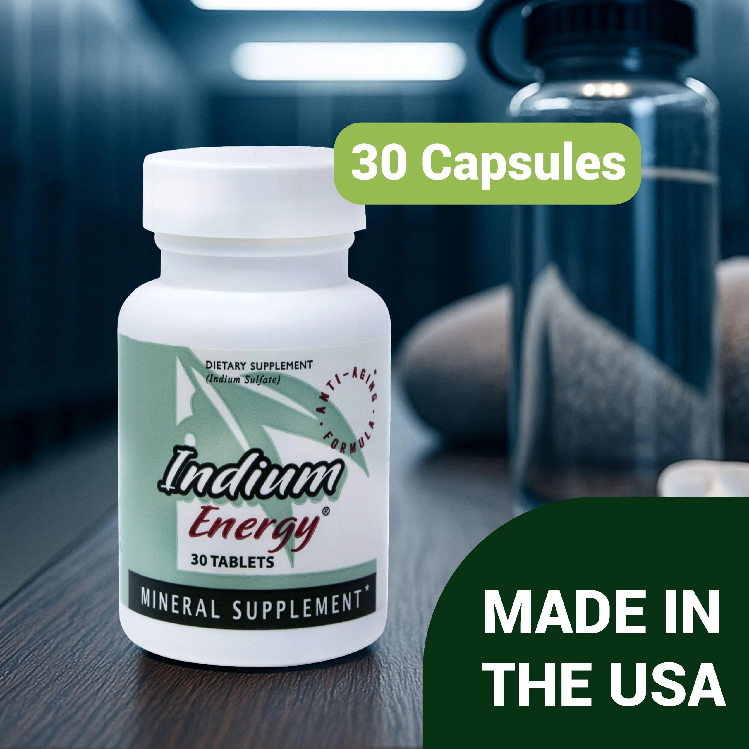 EAST PARK Research - Indium Energy - All Natural Indium Powerful Anti-Aging Support - Helps Increase Energy and Supports Mental Clarity, Sleep, Joints and Overall Sense of Well-Being (30 Count) - Image 7
