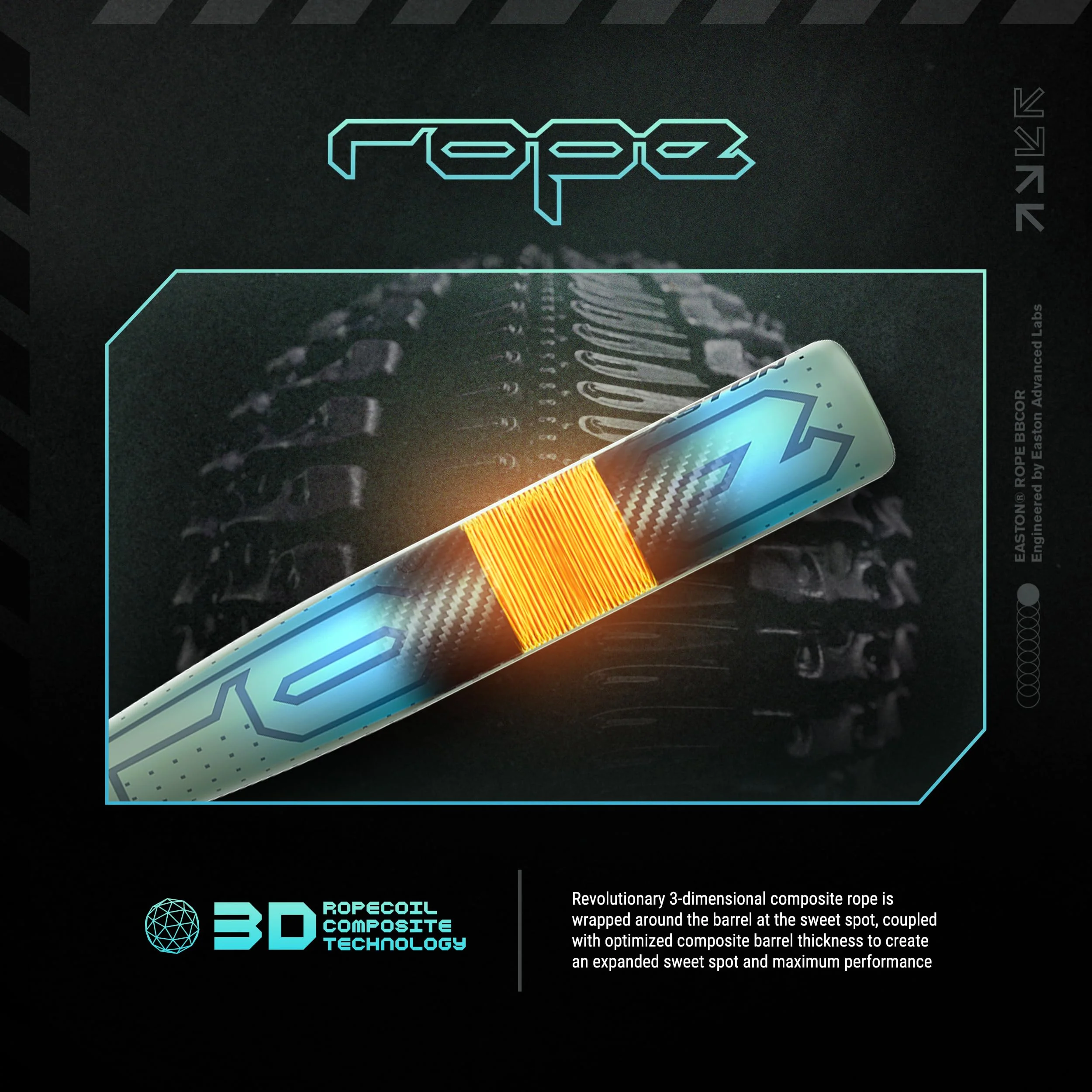 Easton | 2025 | Rope Baseball Bat | BBCOR | 2 5/8' Barrel | 32' | -3 - Image 5