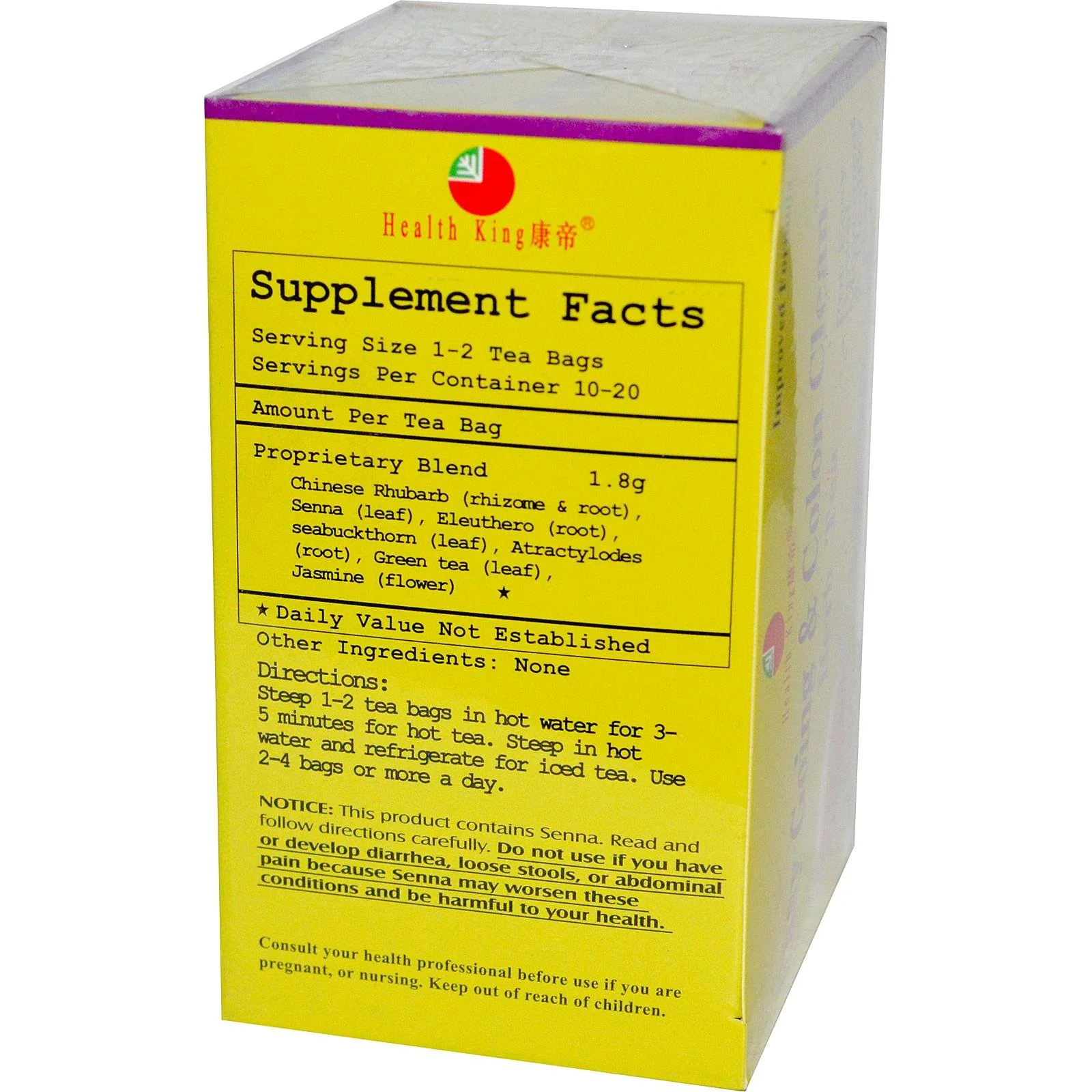 Easy Going and Colon Clean Tea Health King 20 Bag - Image 2