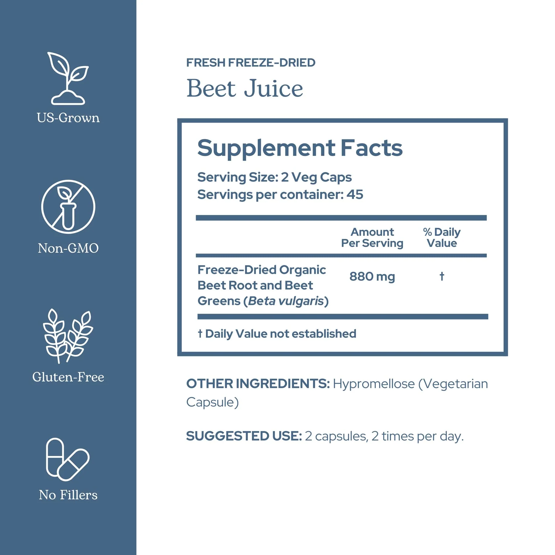 Eclectic Herb Beet Juice 45 Servings 90 Capsules - Image 6