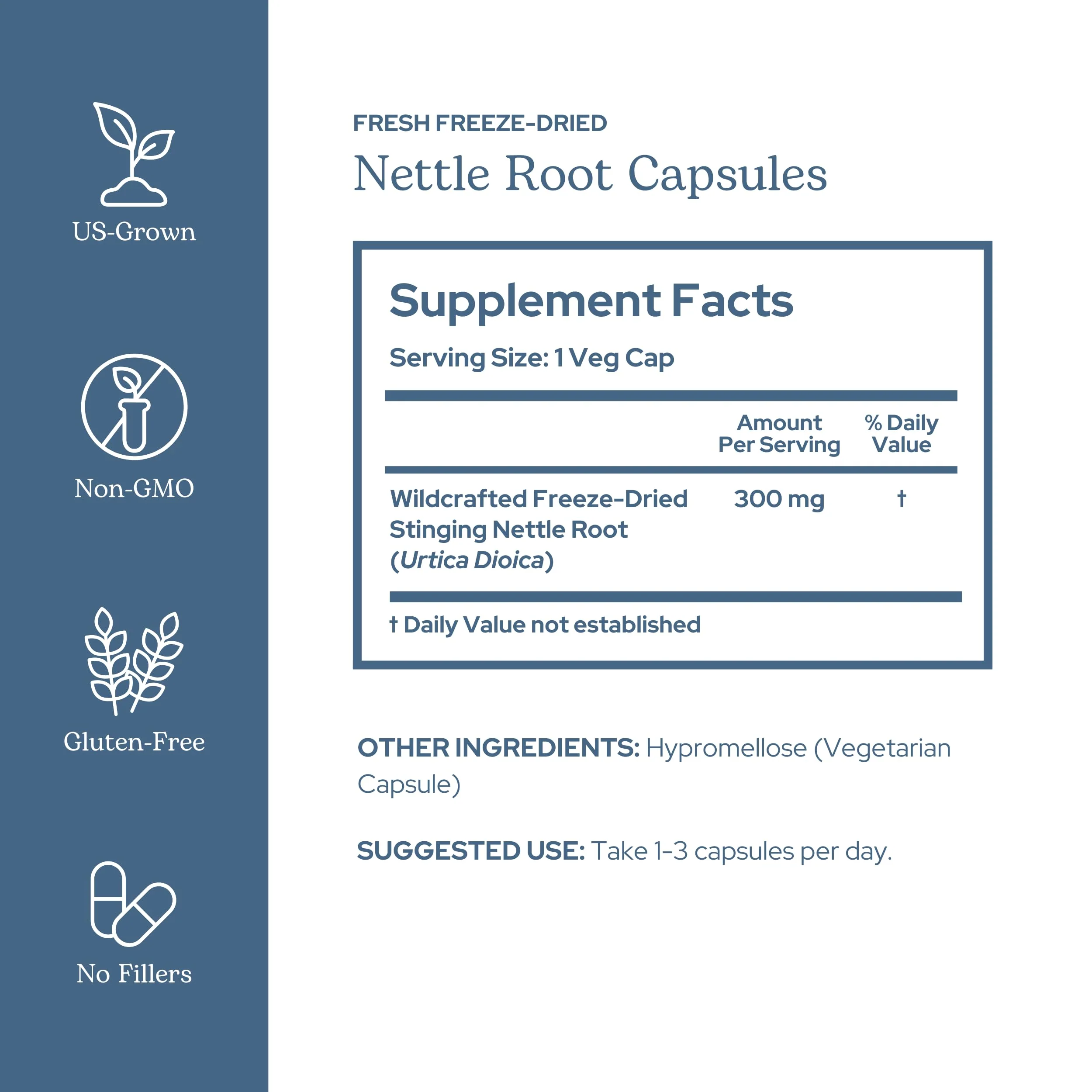 Eclectic Herb - Nettle Root Capsules | Prostate, Urinary Tract, and Male Health Support | Vegan, Non-GMO, Gluten Free, Freeze-Dried (90 CT | 250 mg) - Image 8