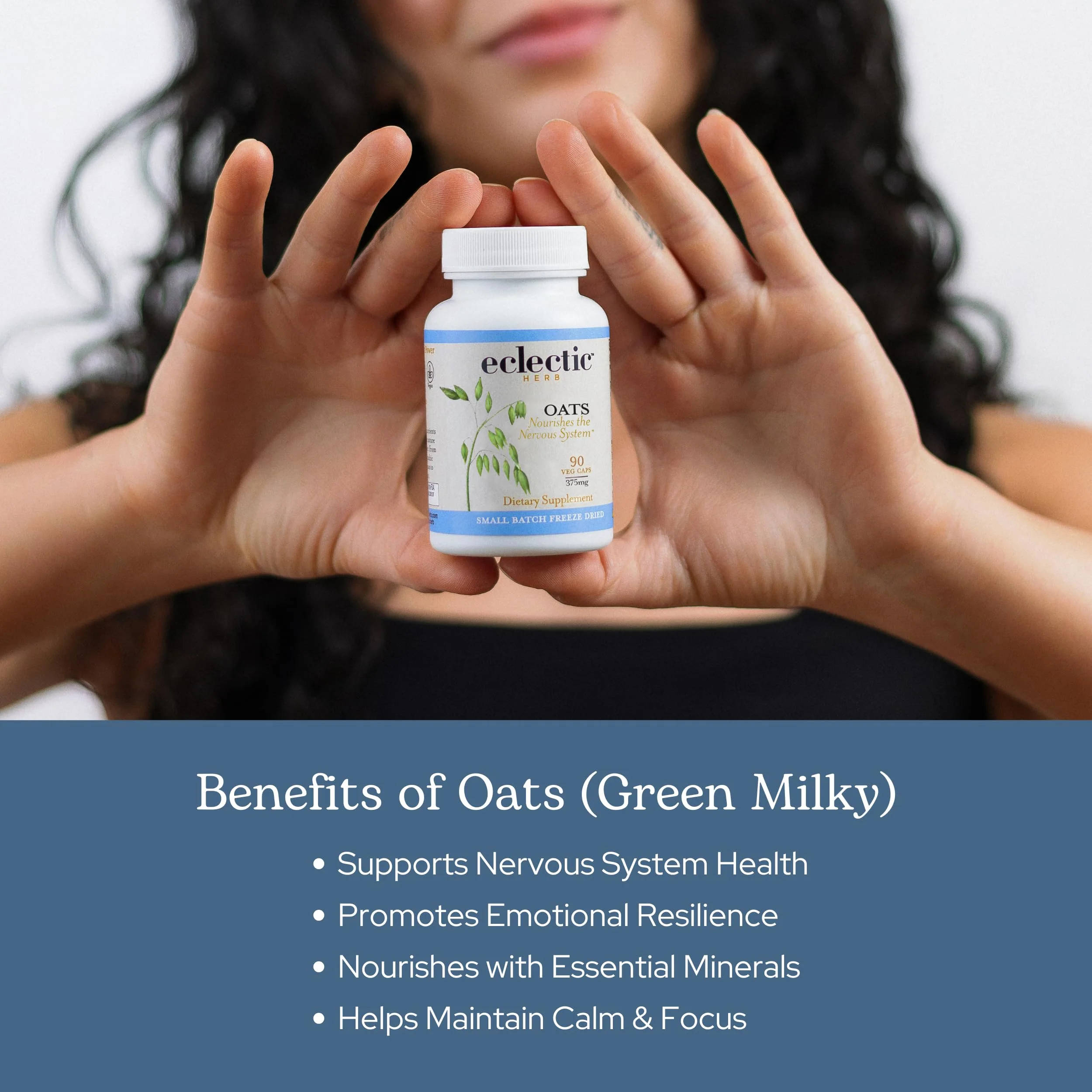 Eclectic Herb - Premium Raw Freeze-Dried Oats Capsules | Milky Green Oats Avena Sativa | Nervous System Support | Natural Dietary Supplement | Organic, Vegan, Non-GMO (90 CT | 375 mg) - Image 6