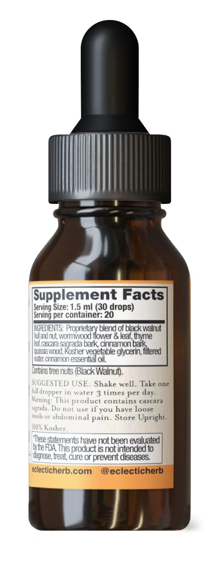 Eclectic Institute, Black Walnut Wormwood Glycerite, 1 Fl Oz - Image 3