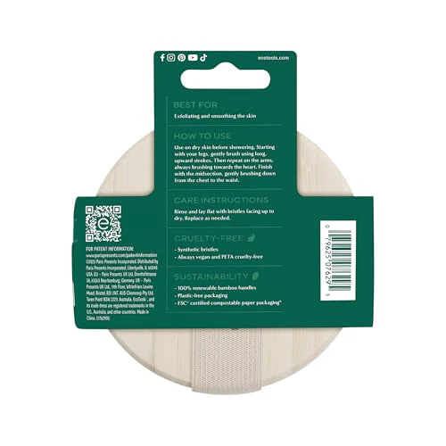 EcoTools Dry Body Brush, for Post Shower & Bath Skincare Routine, Removes Dirt and Promotes Blood Circulation, 1 Count - Image 2