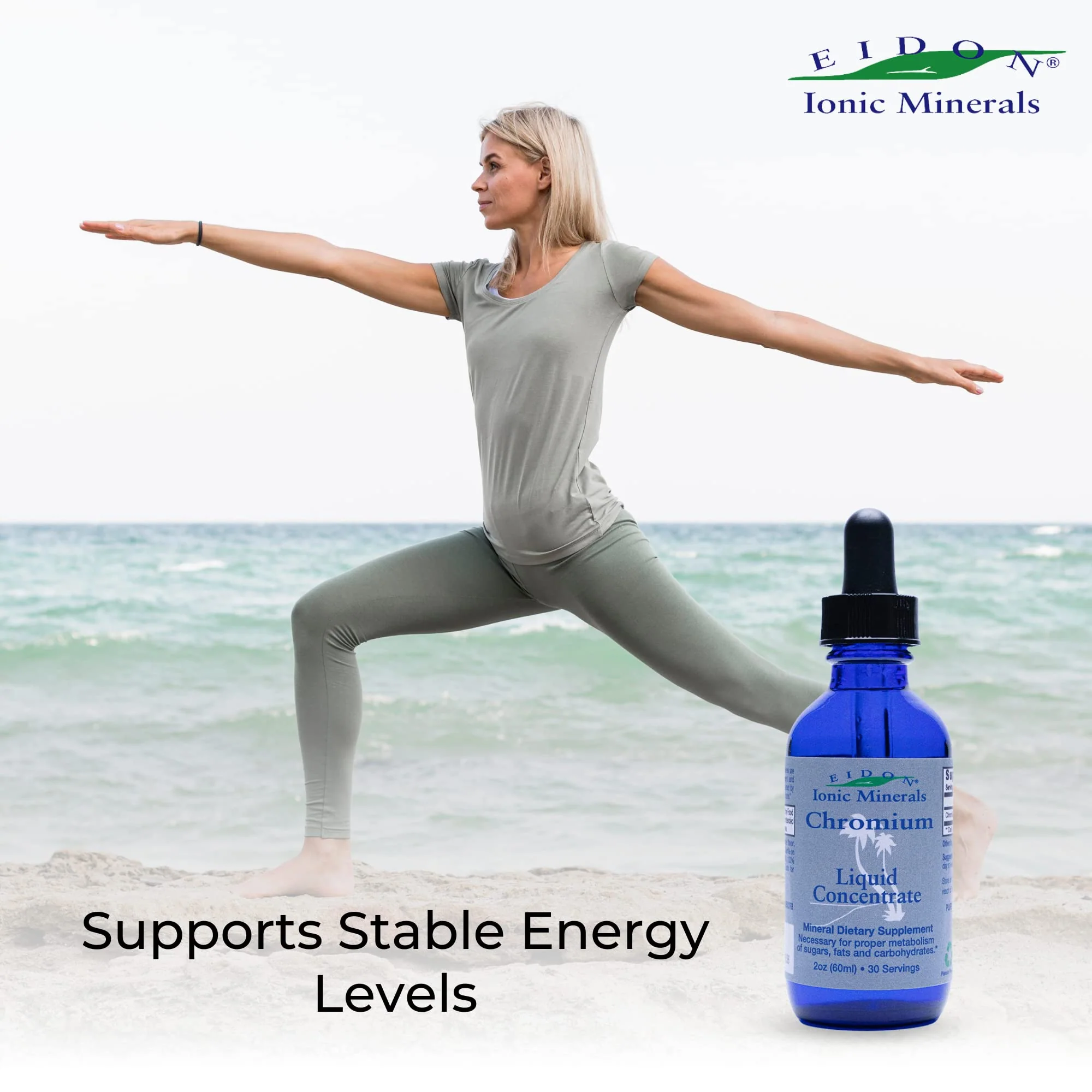 Eidon Ionic Minerals Liquid Chromium Concentrate - Ionic Chromium Supplement Drops, Supports Stable Energy Levels, All-Natural, No Sugar Added, No Preservatives or Additives - 2 oz - Image 6