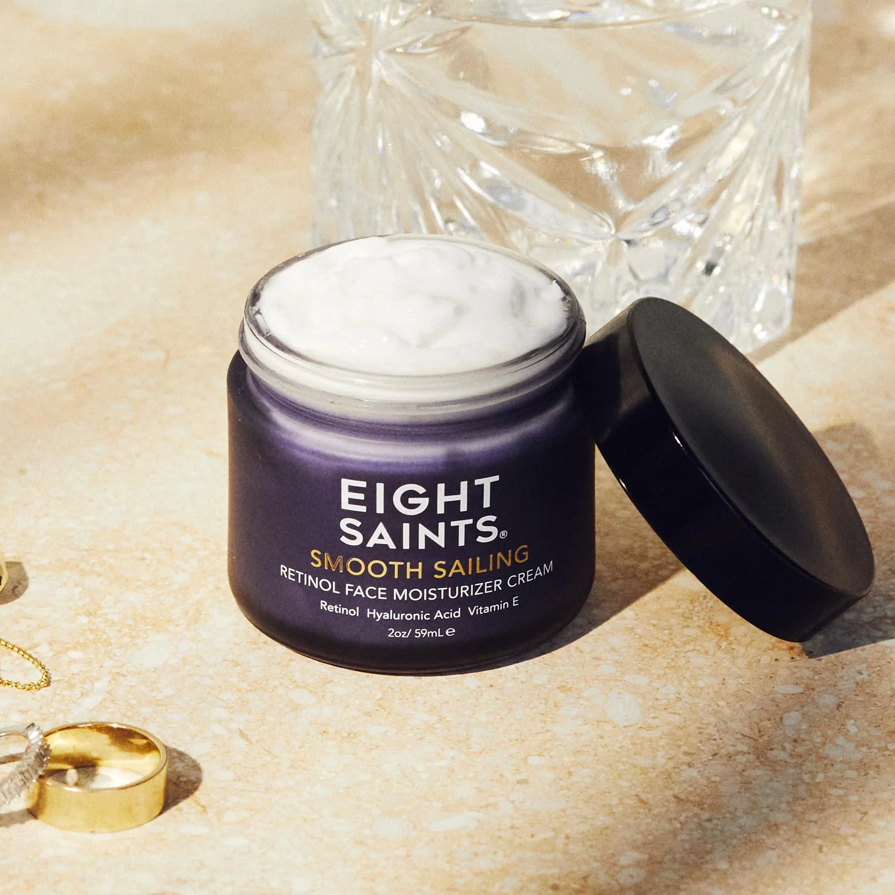 Eight Saints Retinol Facial Moisturizer Cream, For Firming Face, Neck & Eye Wrinkles and Lines, Deep Hydrating Lotion, Fragrance-Free, 2 Ounces - Image 5