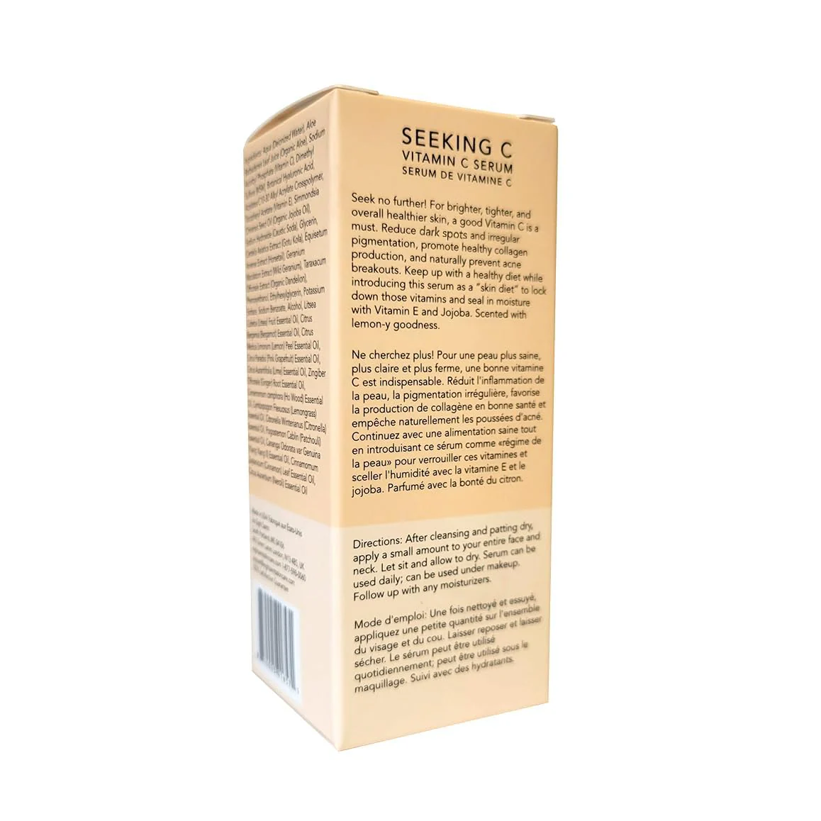 Eight Saints Vitamin C Serum For Face, Anti Aging Facial Serum, Hyaluronic Acid, Vitamin E, Organic Aloe Vera and Jojoba Oil, Hydrating & Brightening Serum for Dark Spots, Fine Lines and Wrinkles, 1oz - Image 2