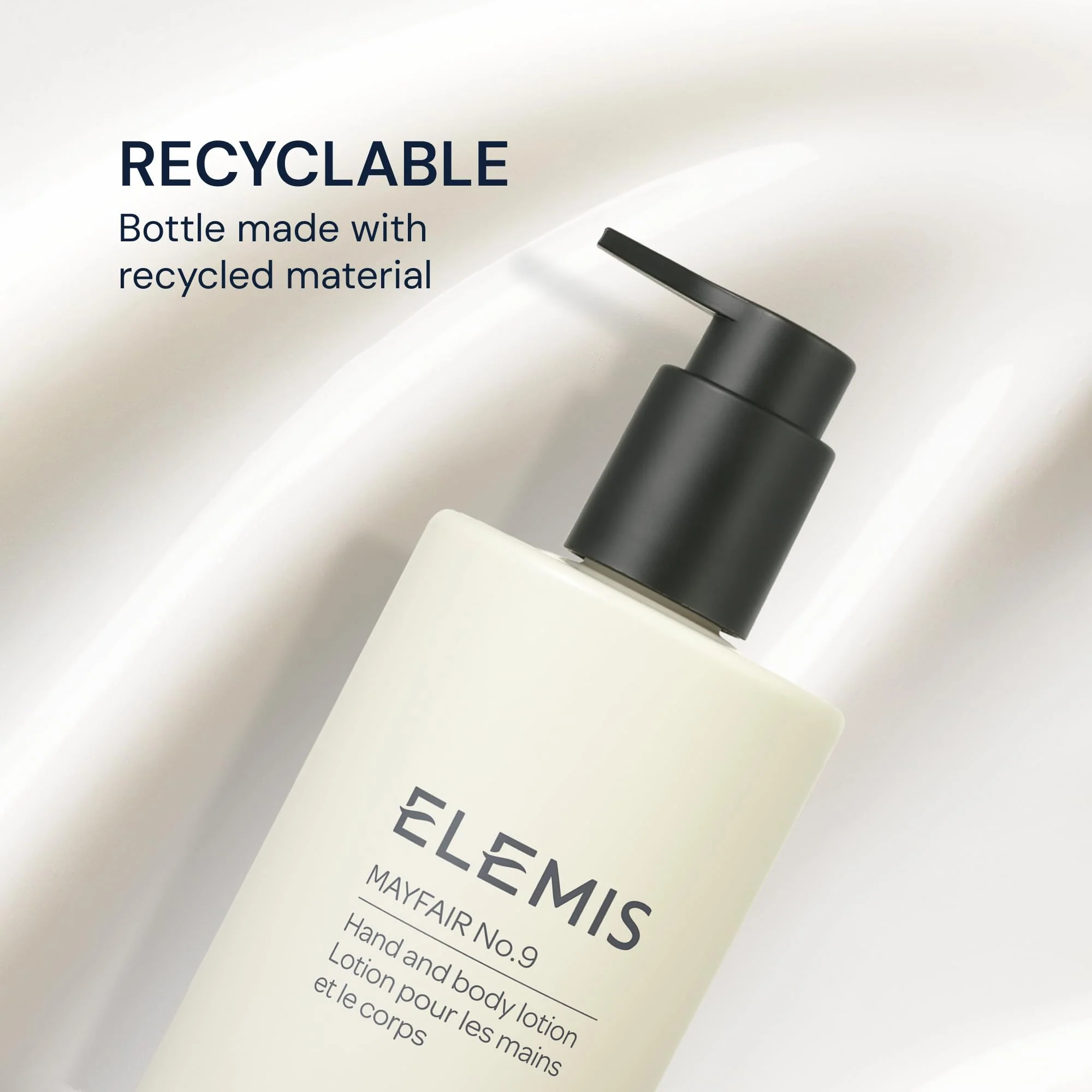 ELEMIS Mayfair No.9 Hand & Body Lotion, Lightweight Formula Hydrates, Softens, and Moisturizes Skin with Sustainable Shea Butter and Borage Oil, 300ml - Image 3