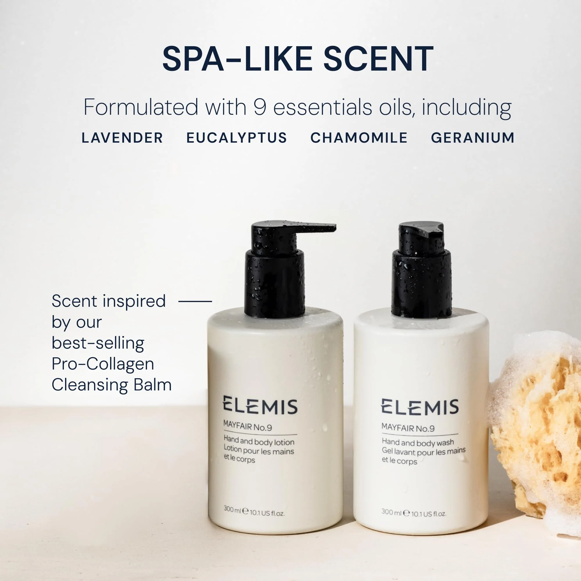 ELEMIS Mayfair No.9 Hand & Body Lotion, Lightweight Formula Hydrates, Softens, and Moisturizes Skin with Sustainable Shea Butter and Borage Oil, 300ml - Image 5
