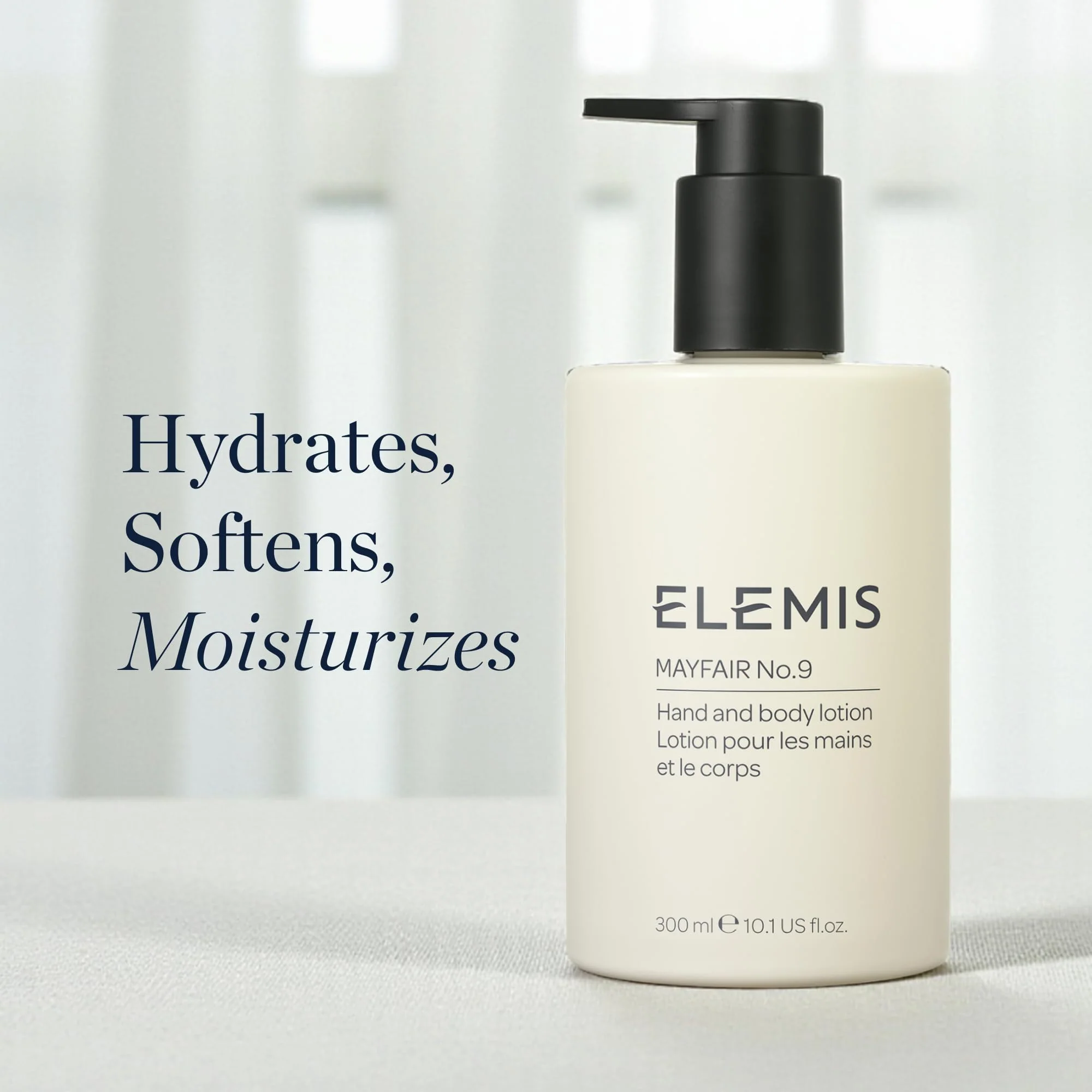 ELEMIS Mayfair No.9 Hand & Body Lotion, Lightweight Formula Hydrates, Softens, and Moisturizes Skin with Sustainable Shea Butter and Borage Oil, 300ml - Image 8