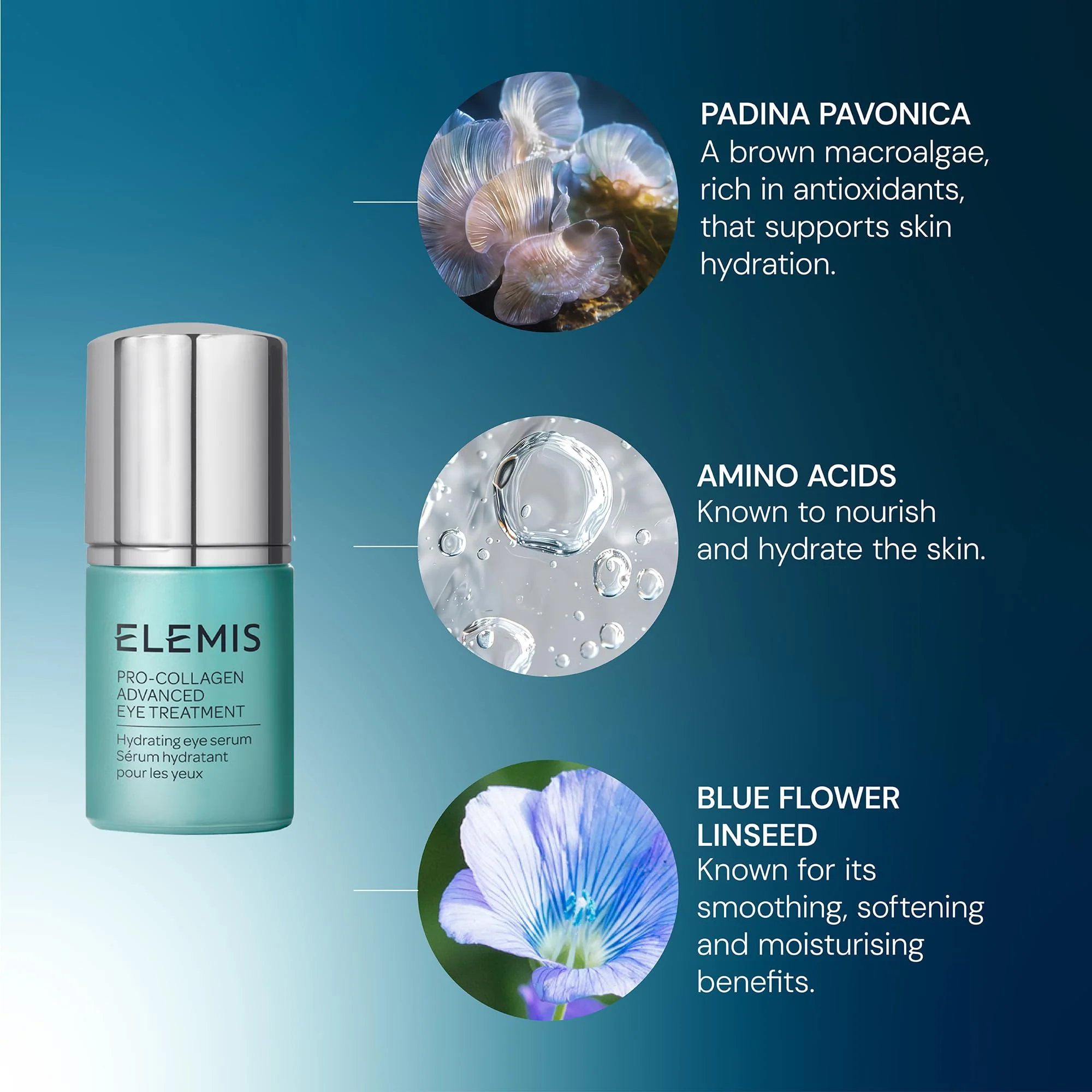 ELEMIS Pro-Collagen Advanced Eye Treatment, 15ml – Lightweight Daily Anti-Wrinkle Eye Serum, Firm, Smooth & Deeply Hydrate Delicate Skin, Anti-Aging Serum, Fine Lines and Wrinkles Treatment - Image 6