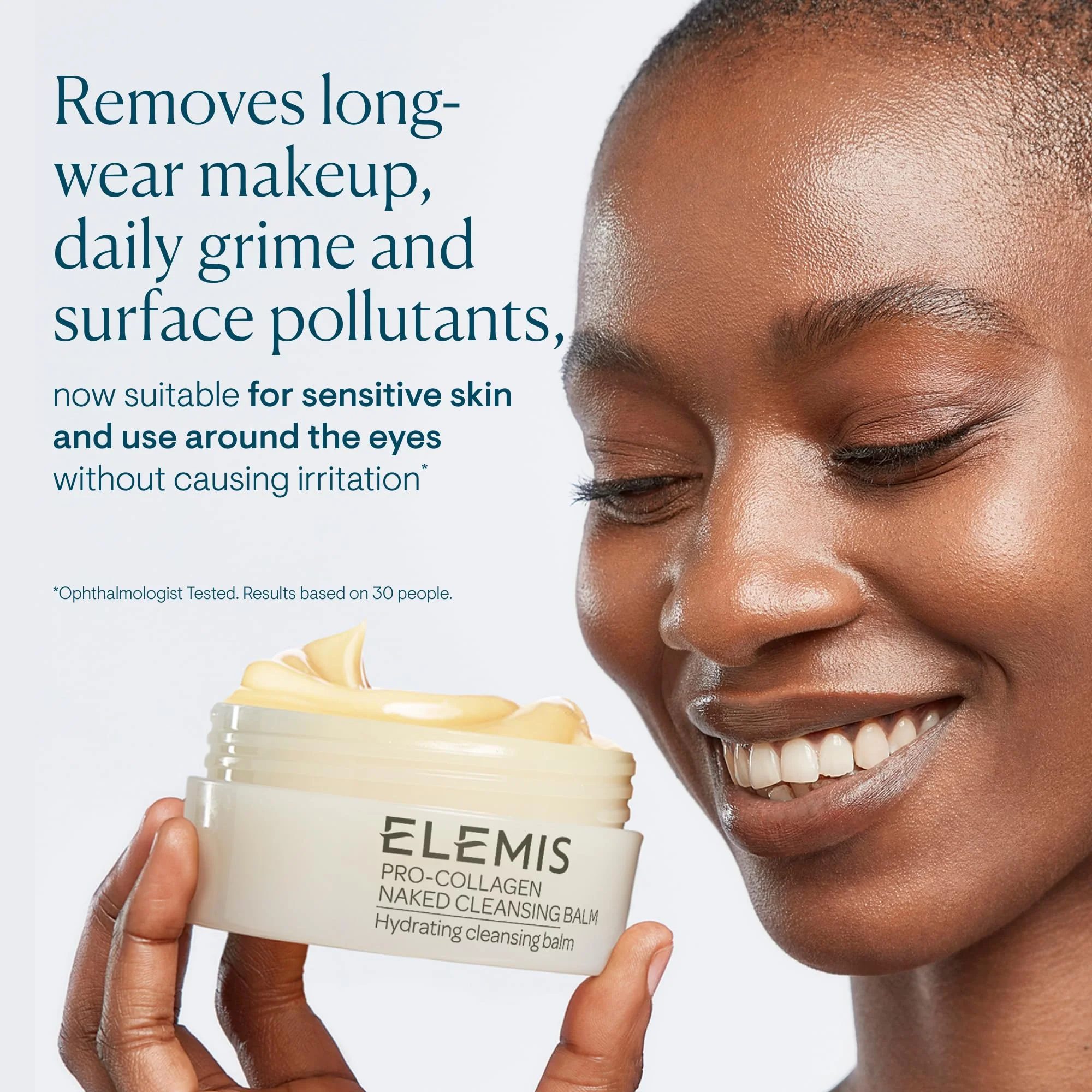 ELEMIS Pro-Collagen Cleansing Balm Waterproof Makeup Remover 100g, Dissolves Makeup, Melts From Balm to Milky Lather, Hydrating Facial Cleanser - Image 8