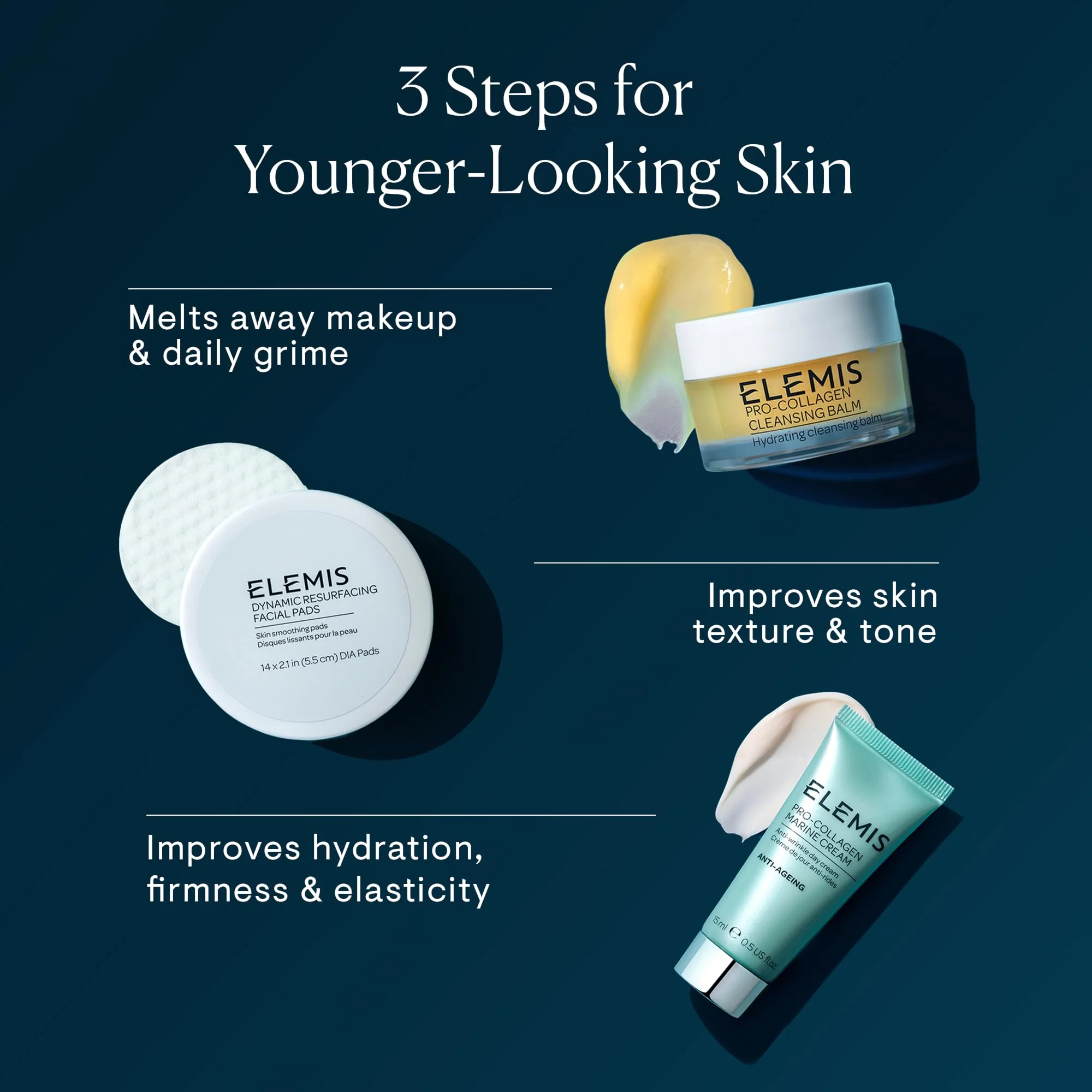 ELEMIS Pro-Collagen Marine Cream, Anti-wrinkle Day Cream, 0.5 Fl Oz - Image 4