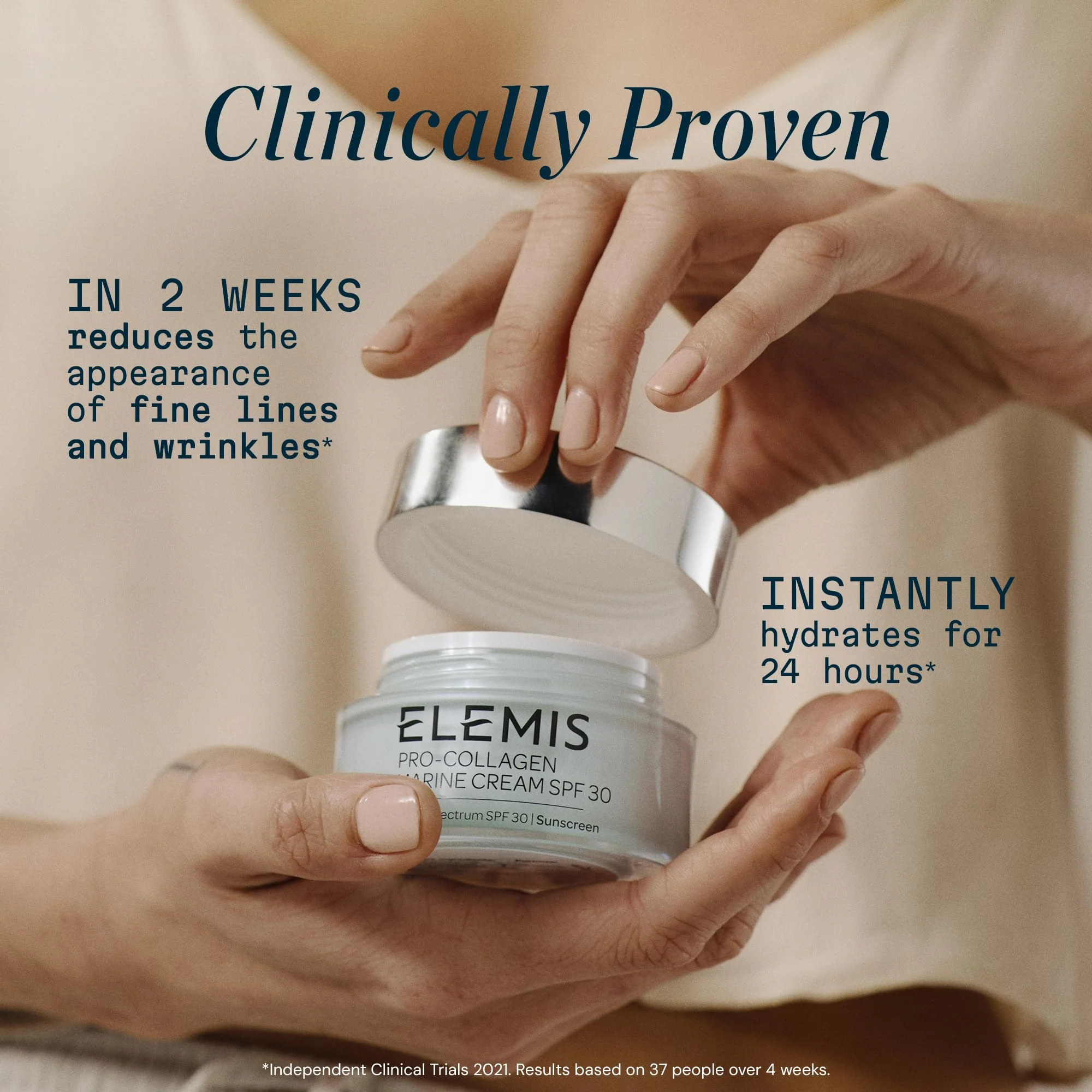 ELEMIS Pro-Collagen Marine Cream SPF 30, Lightweight Anti-Wrinkle Daily Facial Moisturizer - Image 8