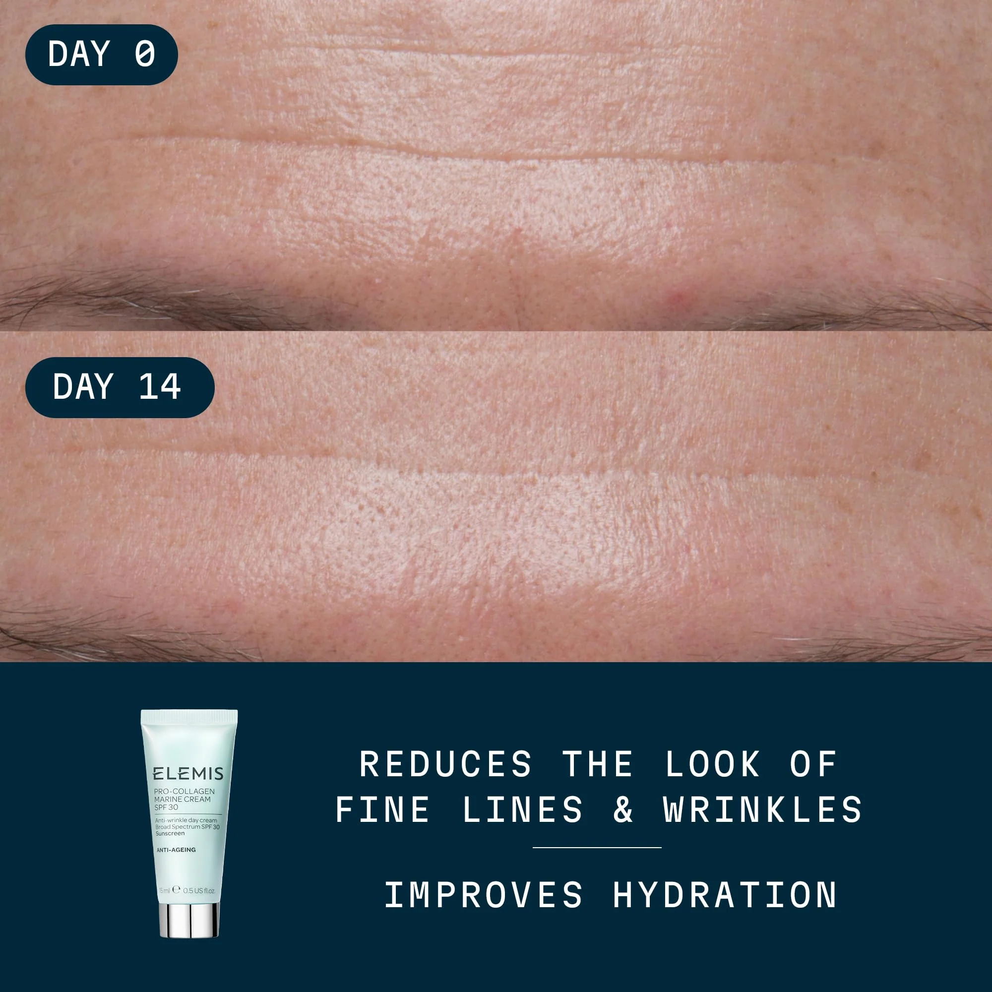 ELEMIS Pro-Collagen Marine Cream SPF 30, Lightweight Anti-Wrinkle Daily Facial Moisturizer - Image 10