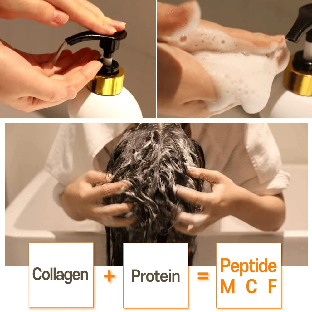 Elizavecca CER-100 Collagen Coating Hair A+ Muscle Shampoo, 16.9 fl oz - Image 3