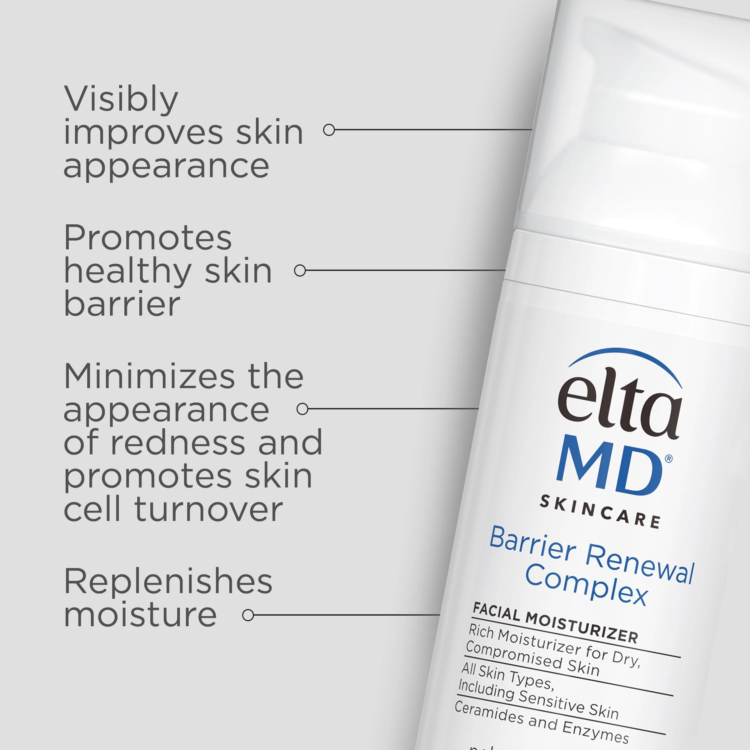 EltaMD Barrier Renewal Complex Face Moisturizer for Dry Skin, Sensitive Skin Moisturizer for Face, 1.7 oz Pump - Image 8