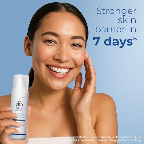 EltaMD Skin Recovery Amino Acid Foaming Cleanser, Gentle Face Cleanser for Sensitive Skin, Proven to Gently Remove Makeup and Sunscreen,Fragrance Free and Noncomedogenic, Foaming Face Wash, 5 oz - Image 6
