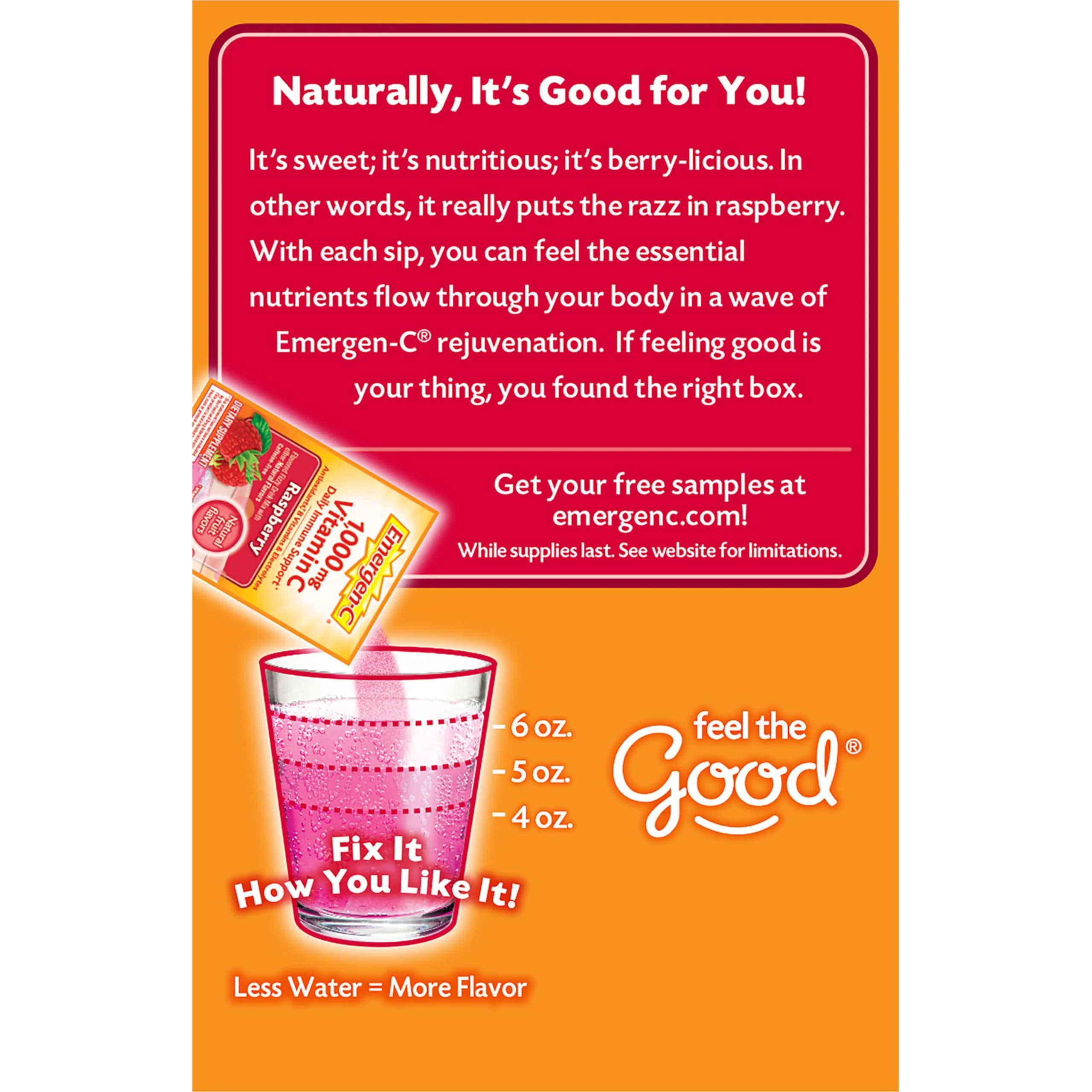 Emergen-C 1000mg Vitamin C Immune Support Powder Raspberry 30CT includes Zinc, Manganese, 7 B Vitamins and Electrolytes for Back to School Essentials - Image 4