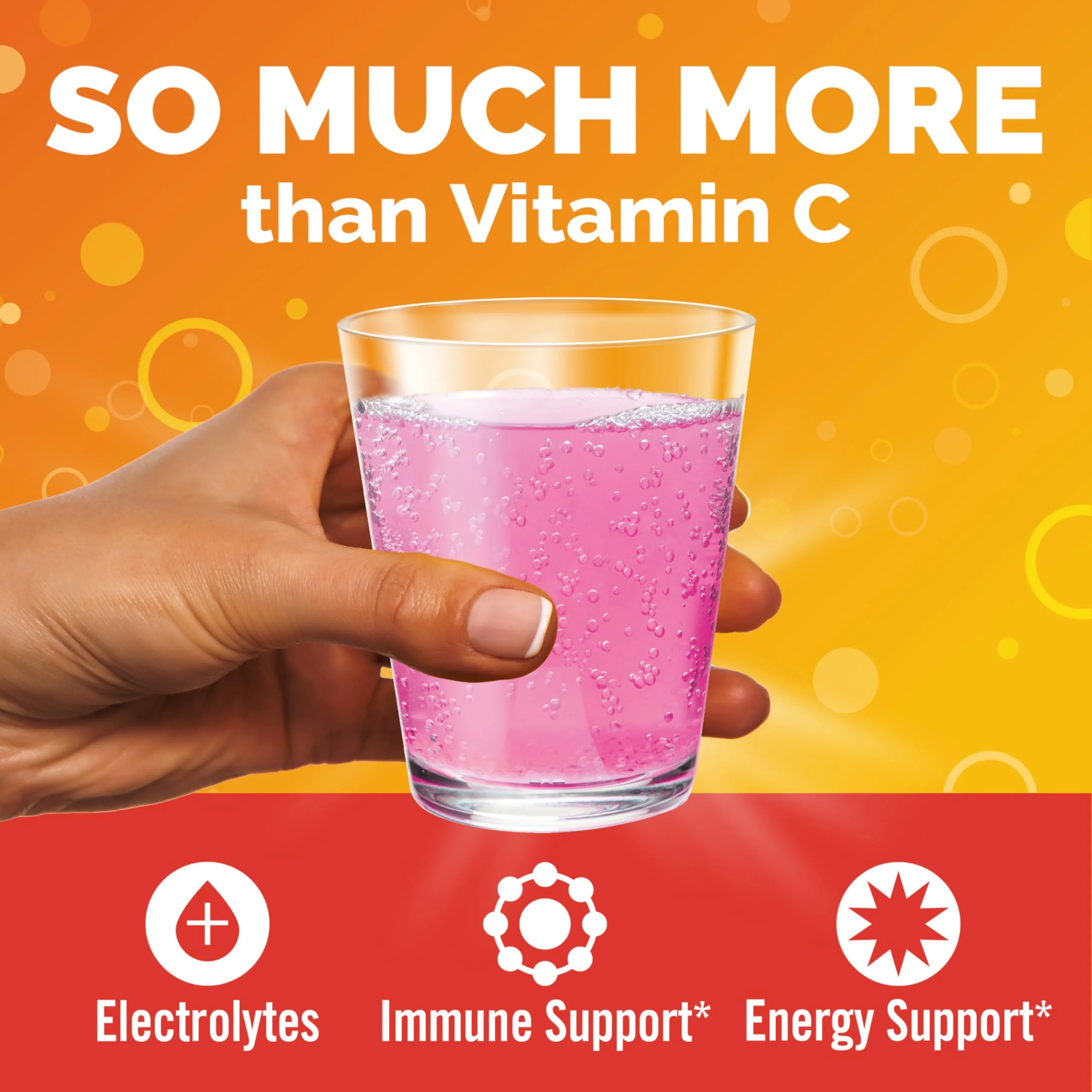 Emergen-C 1000mg Vitamin C Immune Support Powder Raspberry 30CT includes Zinc, Manganese, 7 B Vitamins and Electrolytes for Back to School Essentials - Image 9