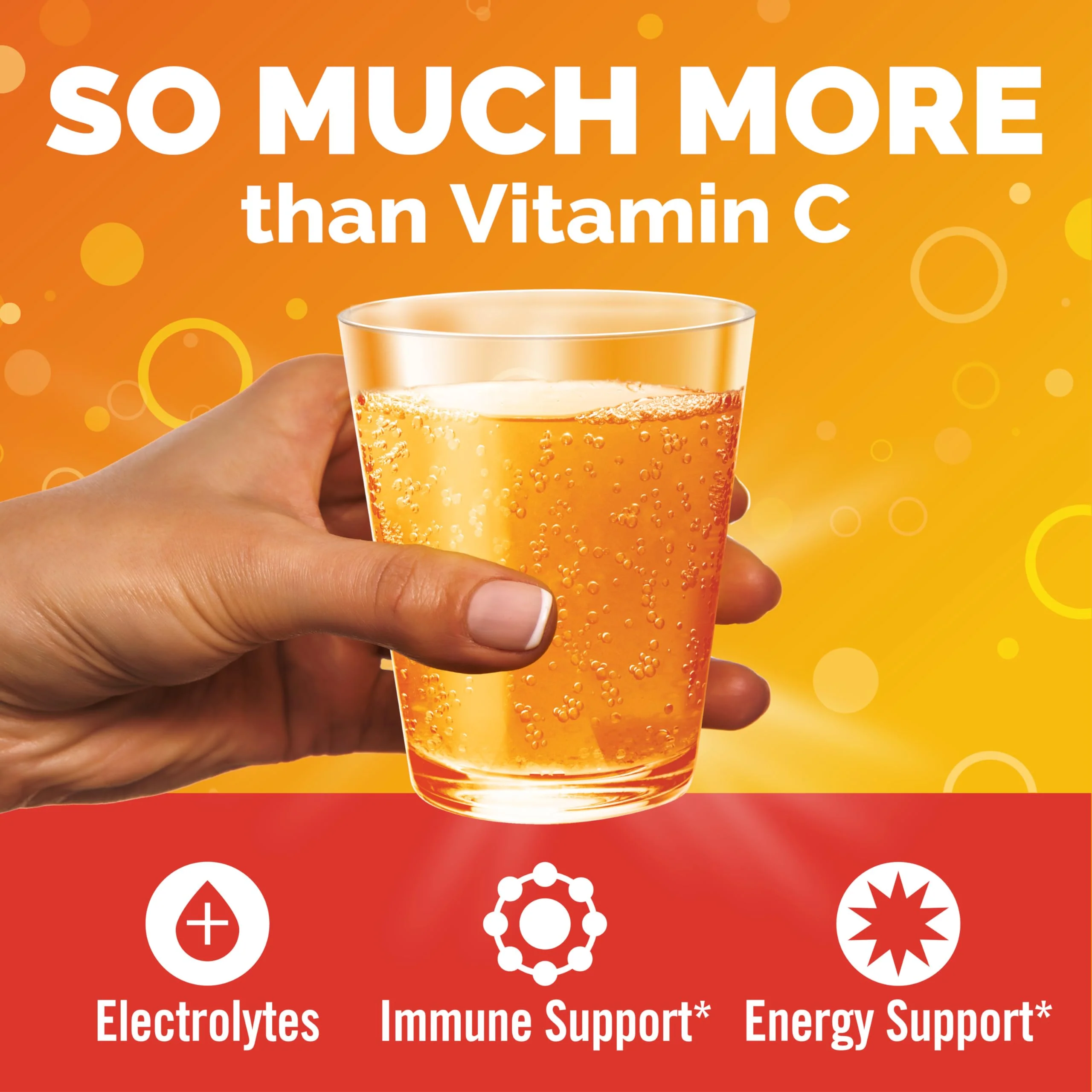 Emergen-C 1000mg Vitamin C Powder for Daily Immune Support Caffeine Free Vitamin C Supplements with Zinc and Manganese, B Vitamins and Electrolytes, Super Orange Flavor - 90 Count/3 Month Supply - Image 9