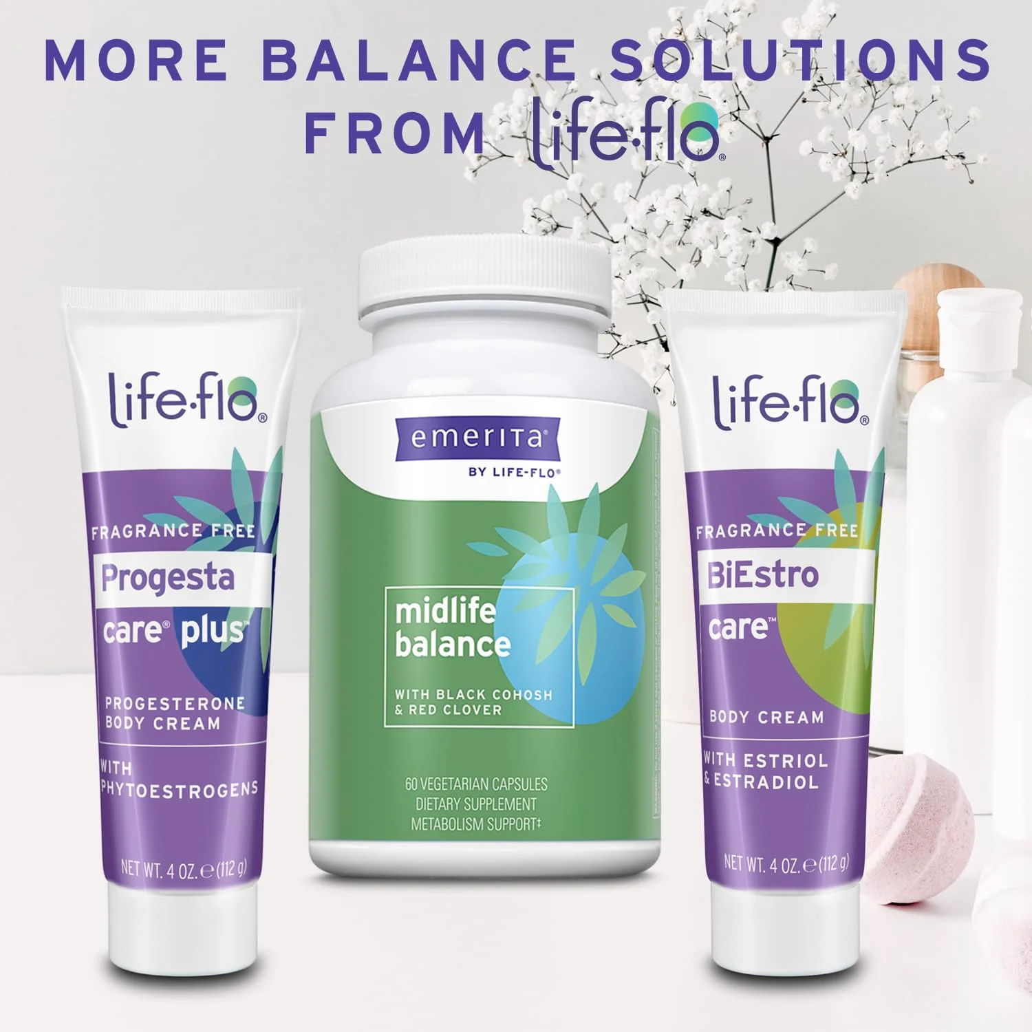 Emerita by Life-flo DIM Supplement, Balancing Support for Women with 100mg DIM Plus Calcium D-Glucarate and Broccoli Seed Extract, 60-Day Guarantee, Not Tested on Animals, 30 Servings, 60 VegCaps - Image 7