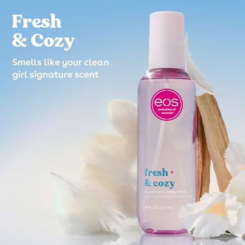 eos Cashmere Body Mist, Fresh & Cozy, Body Spray for Women, Hair Mist, Moisturizing, Hyaluronic Acid, Glycerin, Vegan, Cruelty-free, 6 fl oz - Image 9