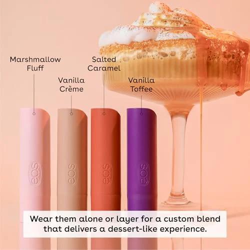eos Flavor Lab Secret Menu Lip Balm Gift Set - 'Nilla Milkshake, Limited-Edition, Moisturizing, Hydrating, Dry Lips, Variety Pack, 0.14 oz, 4-Pack - Image 7