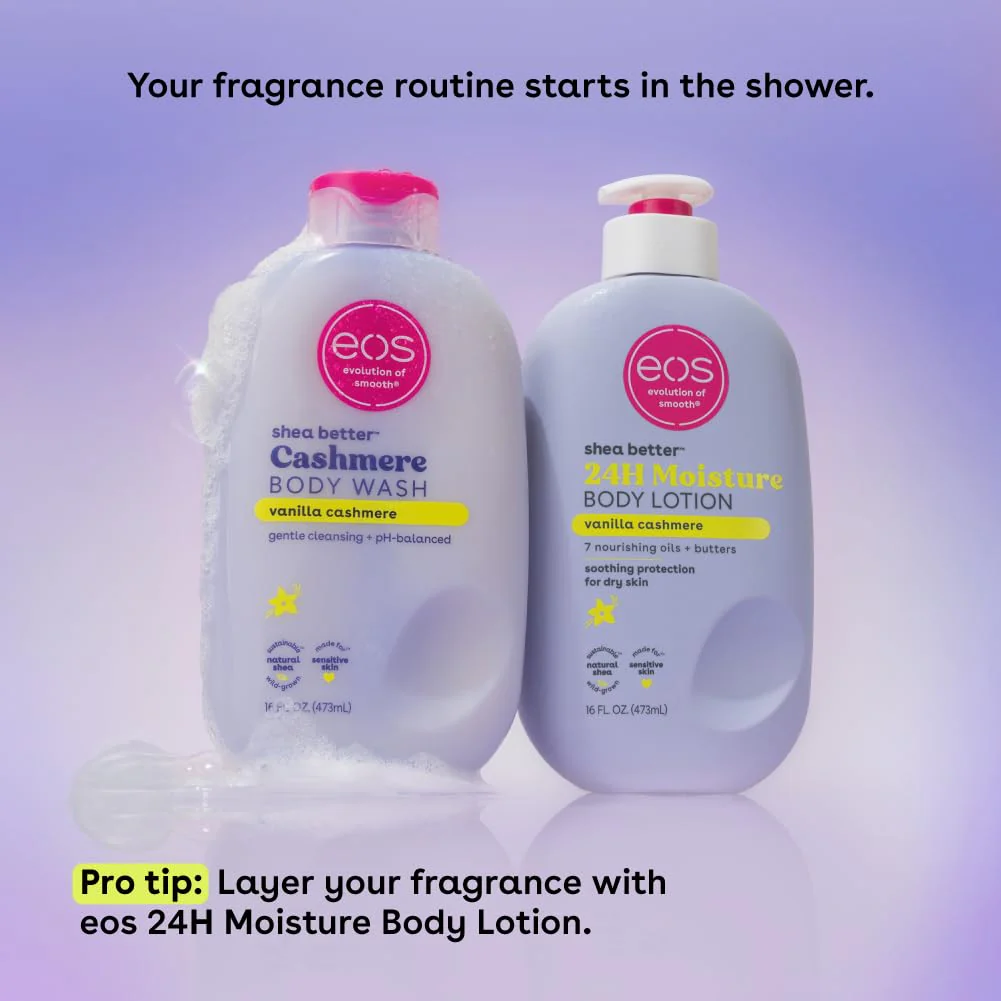 eos Shea Better Body Lotion+ Body Wash, Vanilla Cashmere - Image 3