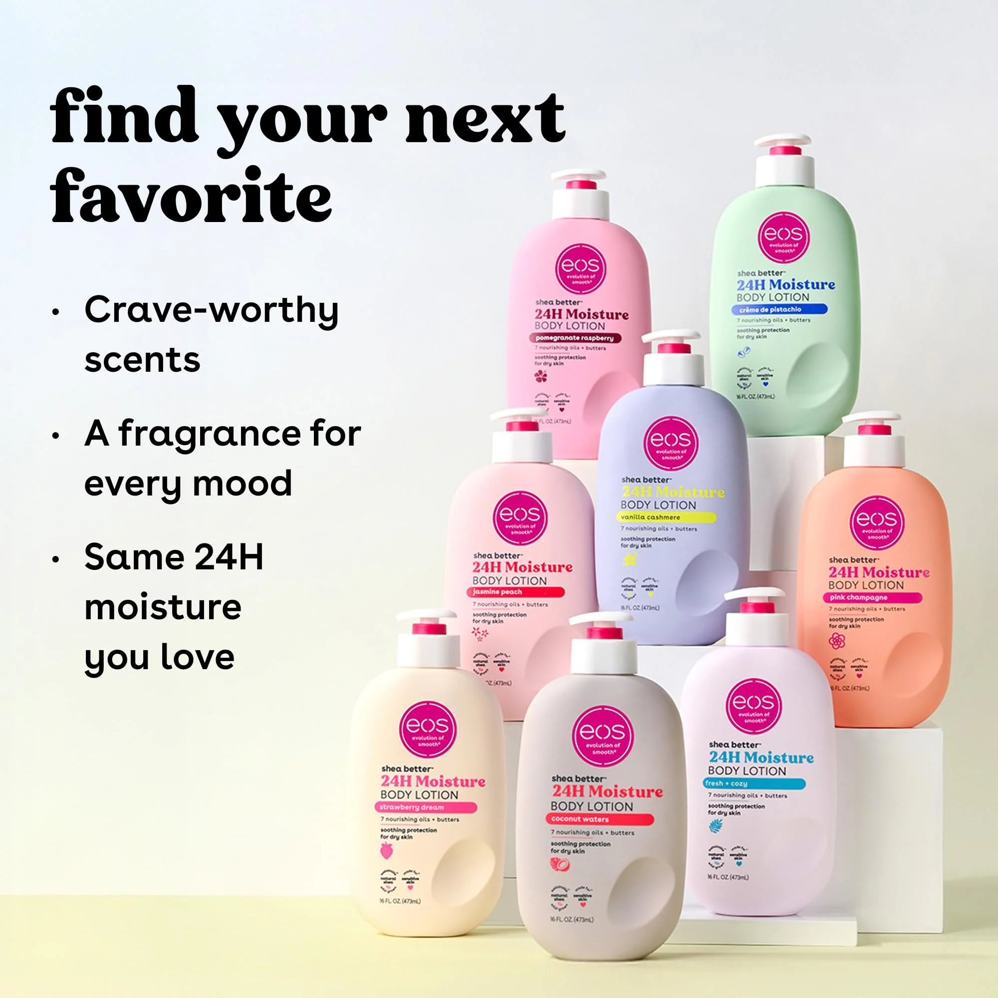eos Shea Better Body Lotion Coconut Waters, 24-Hour Moisture Skin Care, Lightweight & Non-Greasy, Natural Shea, Vegan, Coconut Body Lotion, 16 fl oz - Image 12