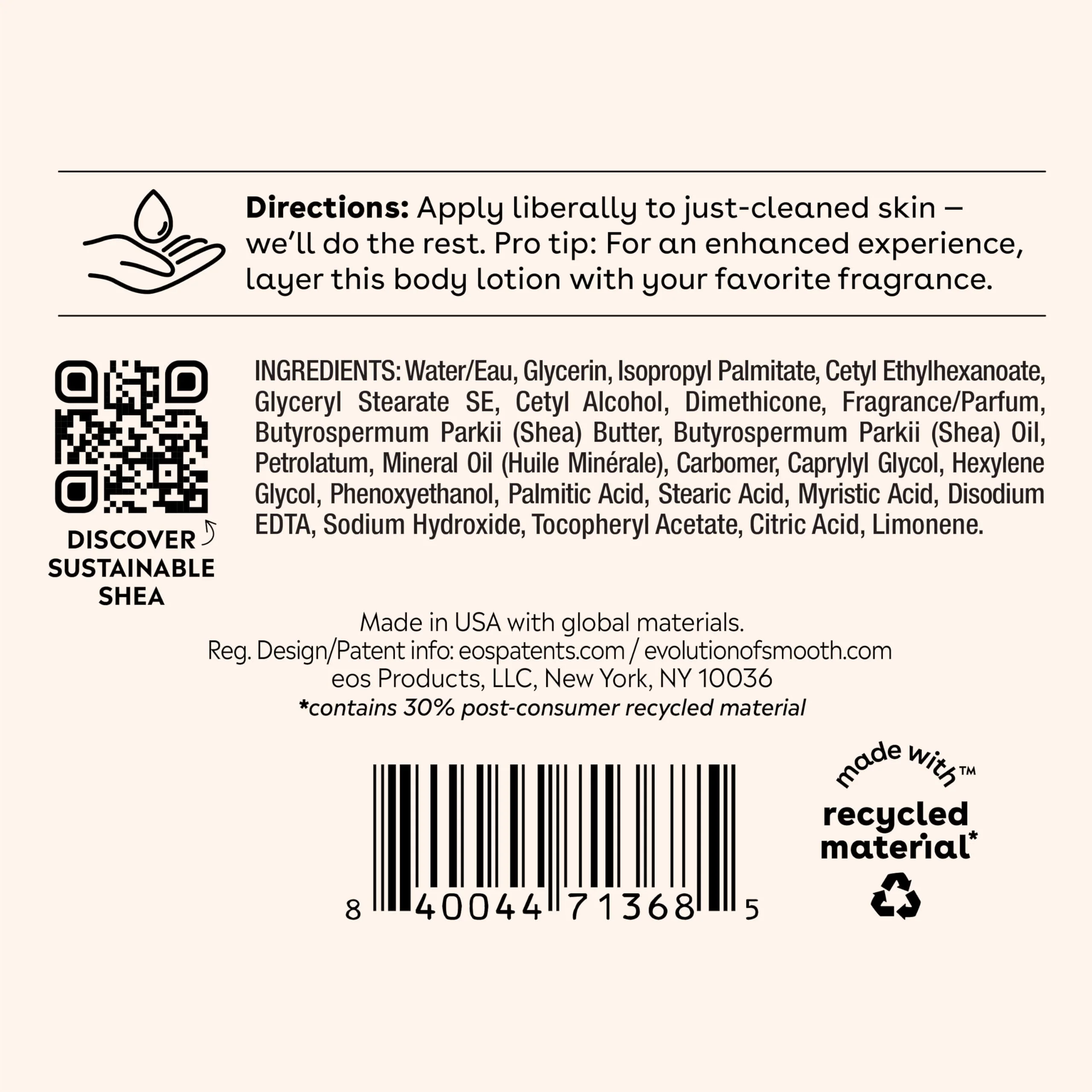 eos Shea Better Body Lotion Strawberry Dream, 24-Hour Moisture Skin Care, Lightweight & Non-Greasy, Natural Shea, Vegan, Strawberry Body Lotion, 16 fl oz - Image 2