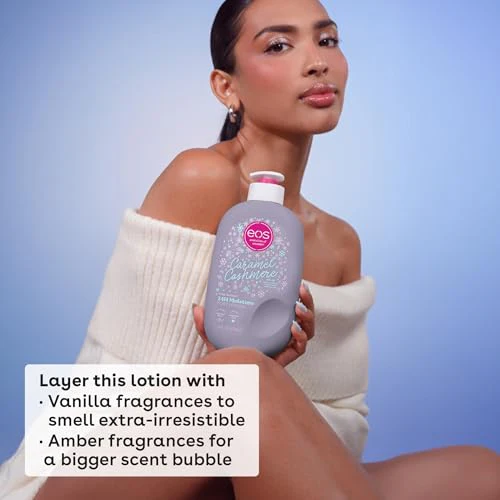 eos Shea Better Travel Size Body Lotion, Caramel Cashmere, Holiday, Limited Edition Skin Care, 24-Hour Moisture, Body Lotion for Women, travel size toiletries, Vegan, 2.5 fl oz - Image 6