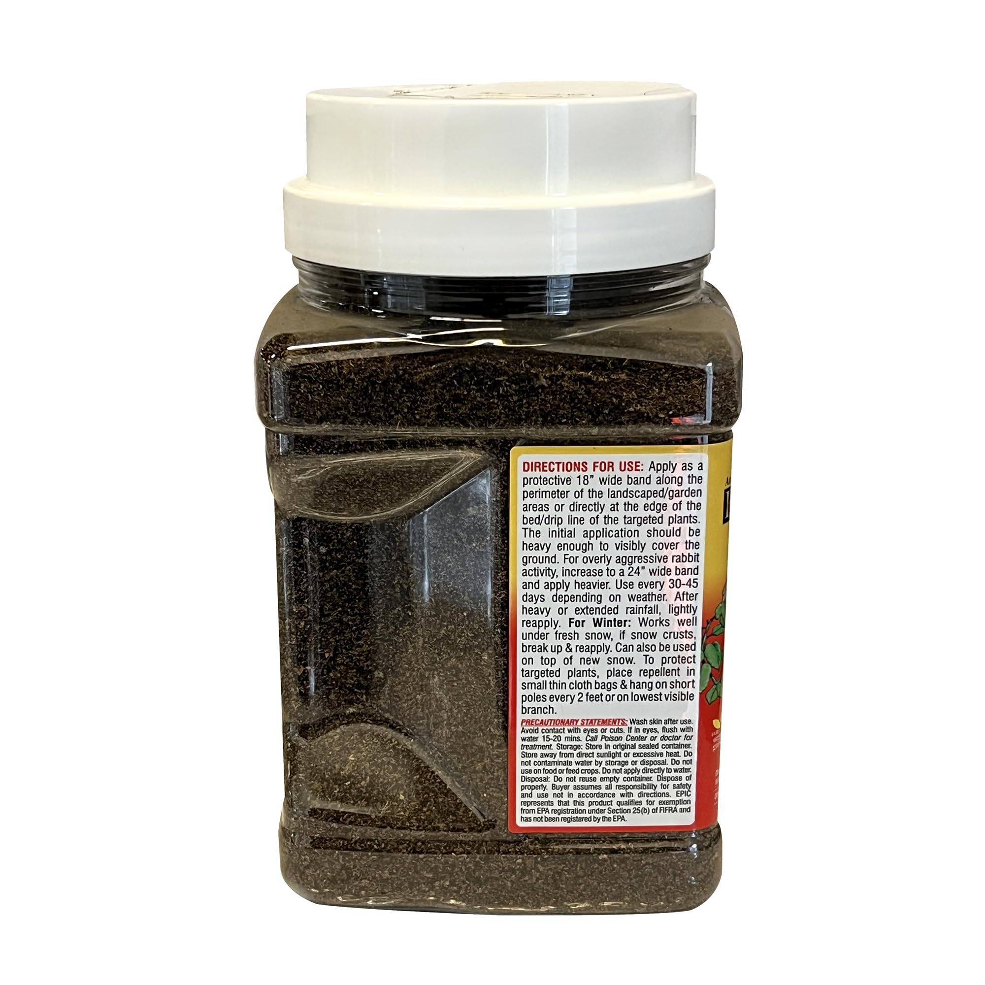 EPIC REPELLENTS Rabbit Scram All Natural Granular Repellent - All-Natural, Animal, People and Pet Safe Granule (2.5 lb Shaker) - Image 3