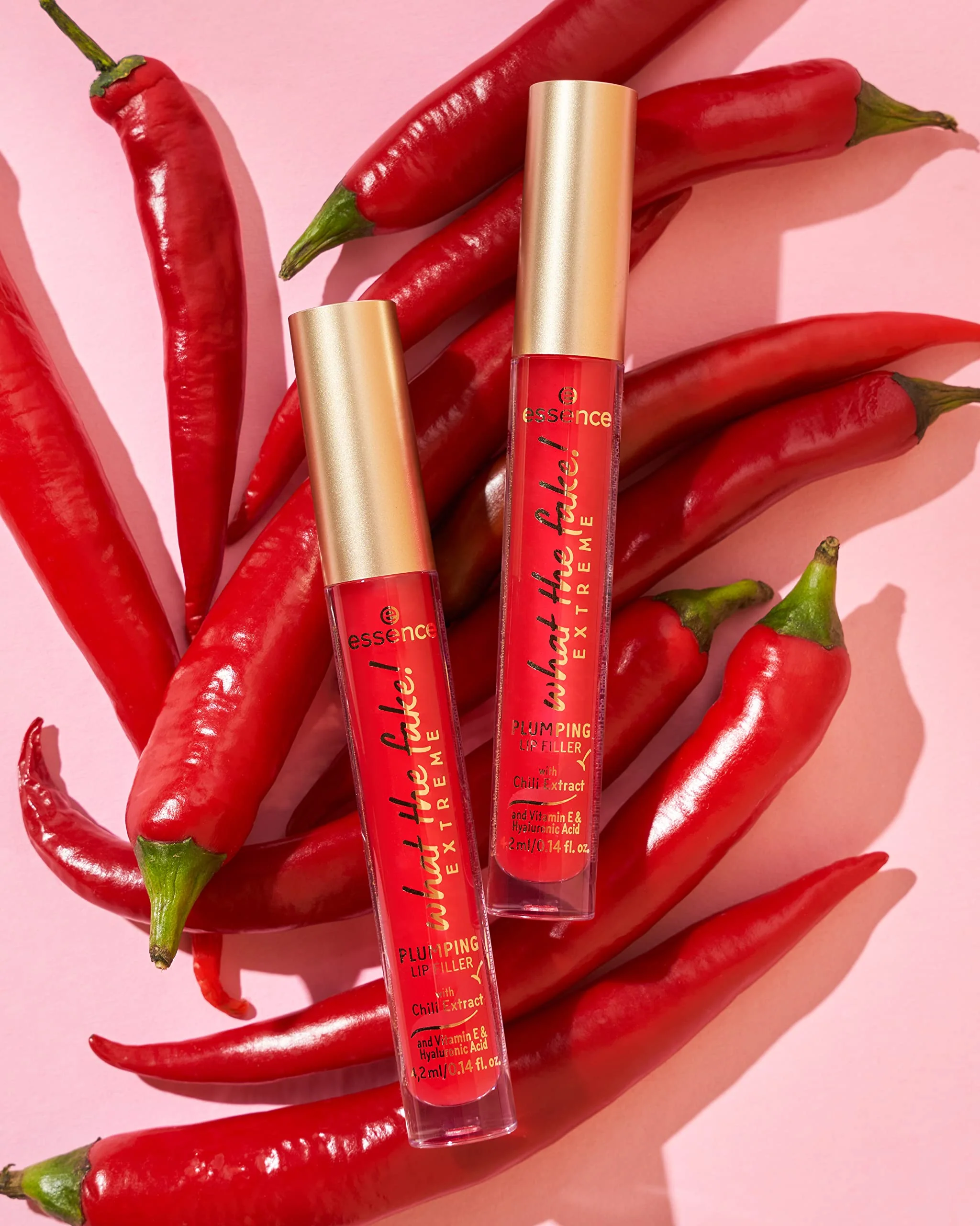 essence | What the Fake! Plumping Lip Filler | Chili Oil Extract Infused for Plump Lips | pH-Reactive Tint | Vegan, Cruelty Free & Gluten Free (03 | Oh My Chili) - Image 4