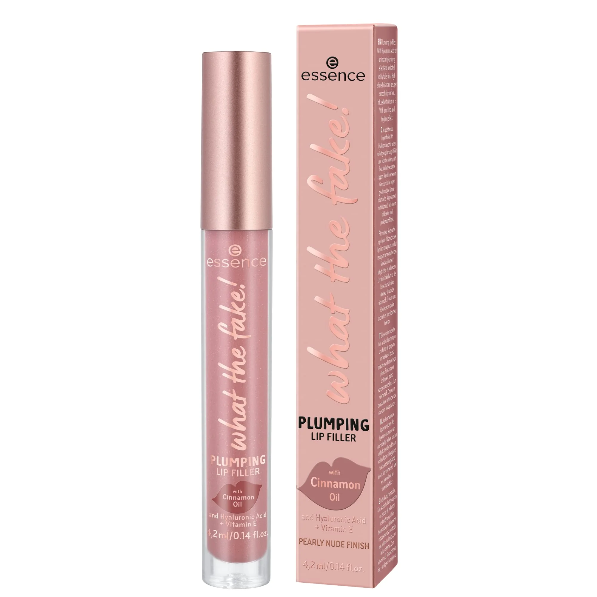 essence | What the Fake! Plumping Lip Filler | Volumizing Lip Gloss Made With Hyaluronic Acid and Vitamin E | Vegan & Cruelty Free, Gluten Free | Free From Fragrance & Parabens (02 | Oh My Nude!) - Image 7