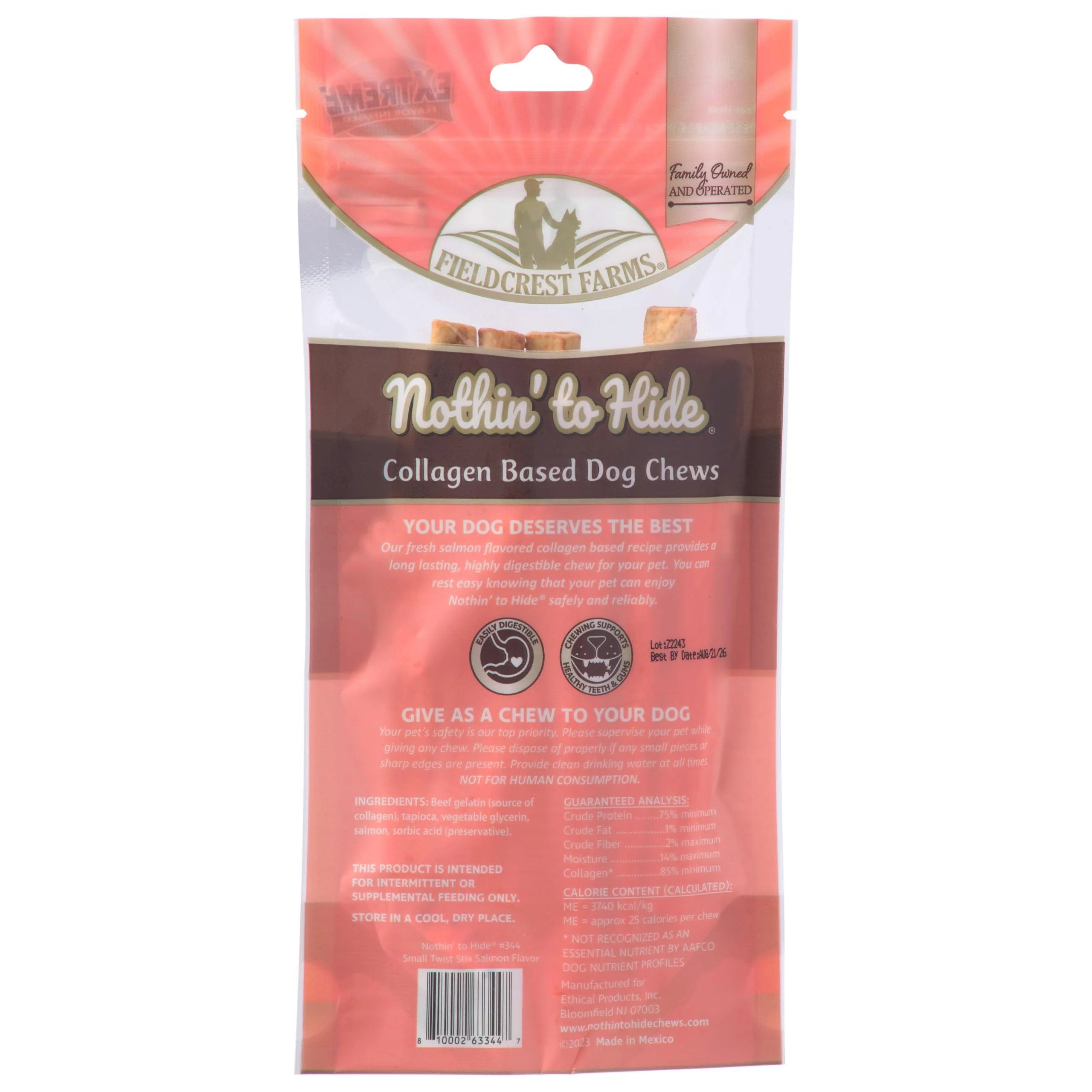 Ethical Pet Nothin` to Hide Salmon Twist Stix - Image 9