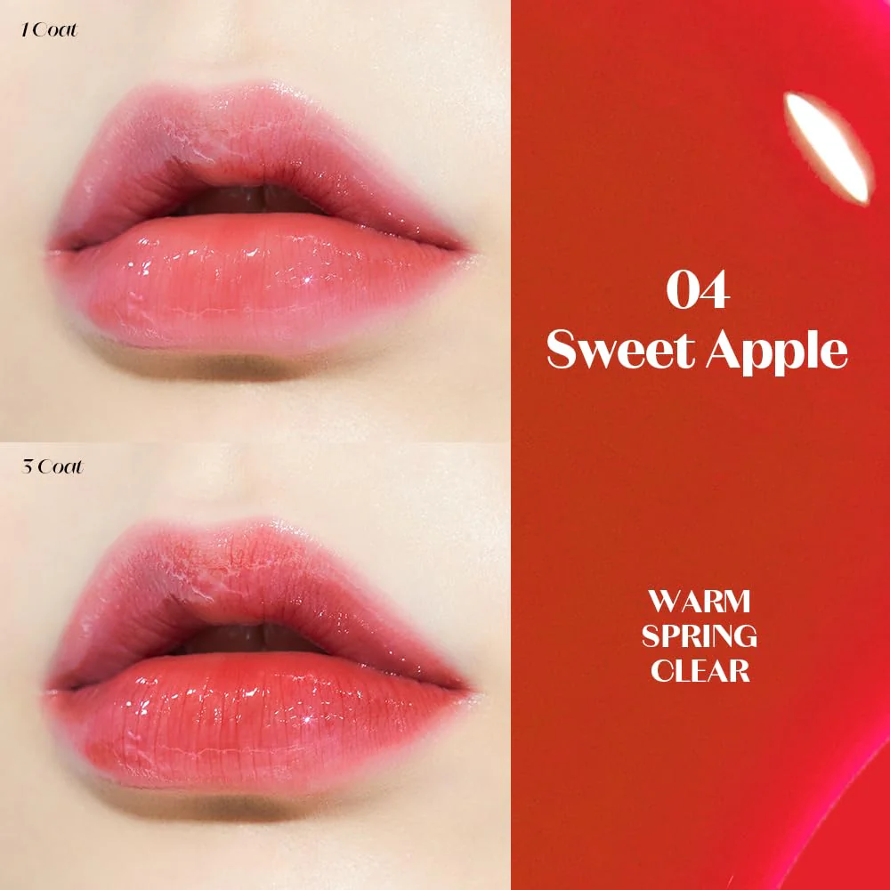 ETUDE Dear Darling Oil Tint #4 Sweet Apple 4g | High Moisturizing and Strong Hydrating Lip Oil/Lip Gloss | Smooth and Moist Lips | Non-Sticky Lip Oil Tint For Dry Lips | K-beauty - Image 9