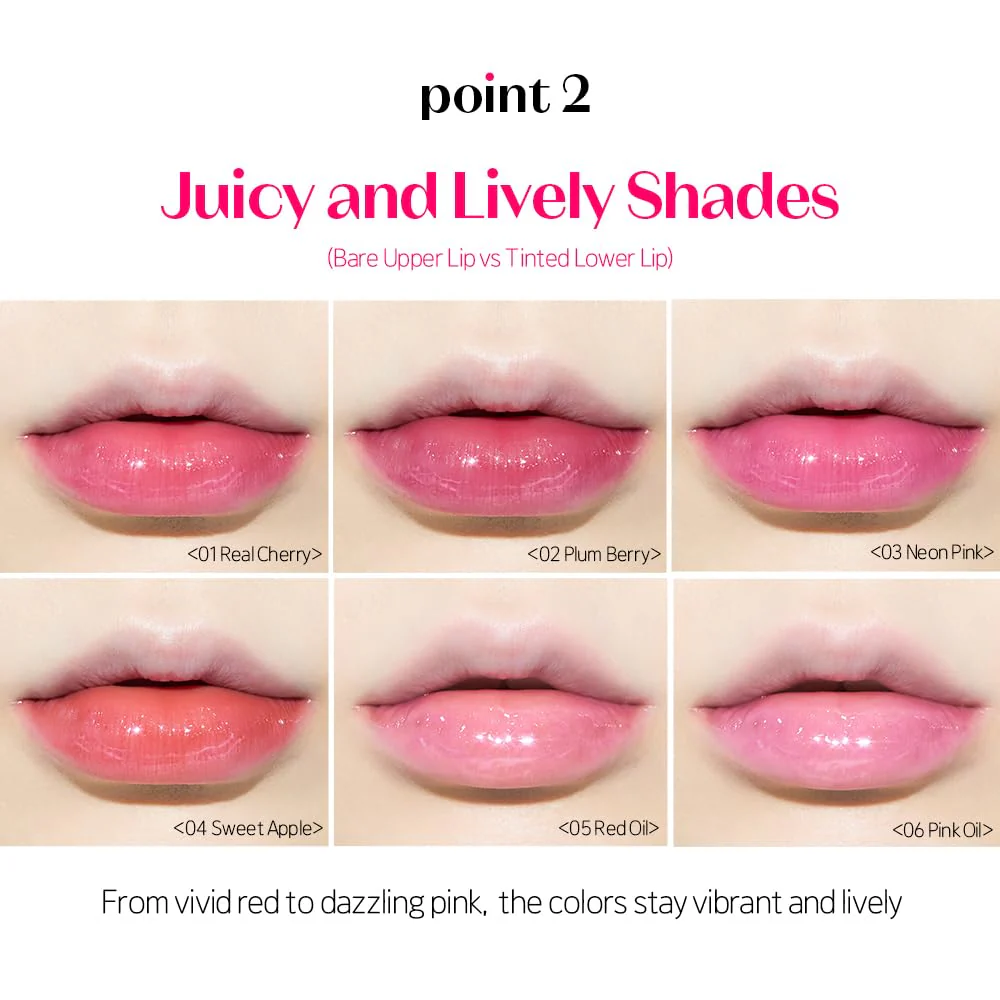 ETUDE Dear Darling Oil Tint #6 Pink Oil 4g | High Moisturizing and Strong Hydrating Lip Oil/Lip Gloss | Smooth and Moist Lips | Non-Sticky Lip Oil Tint For Dry Lips | K-beauty - Image 6