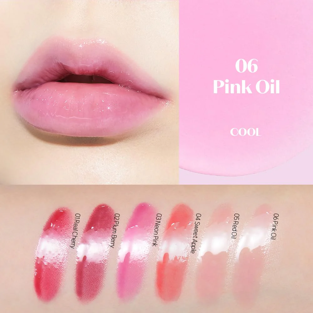 ETUDE Dear Darling Oil Tint #6 Pink Oil 4g | High Moisturizing and Strong Hydrating Lip Oil/Lip Gloss | Smooth and Moist Lips | Non-Sticky Lip Oil Tint For Dry Lips | K-beauty - Image 8